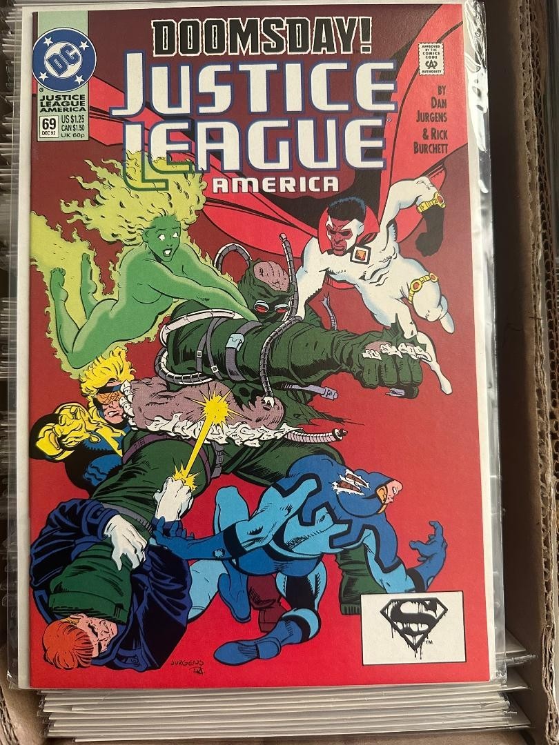 Justice League America #69 Doomsday 1992 DC Comics Superman