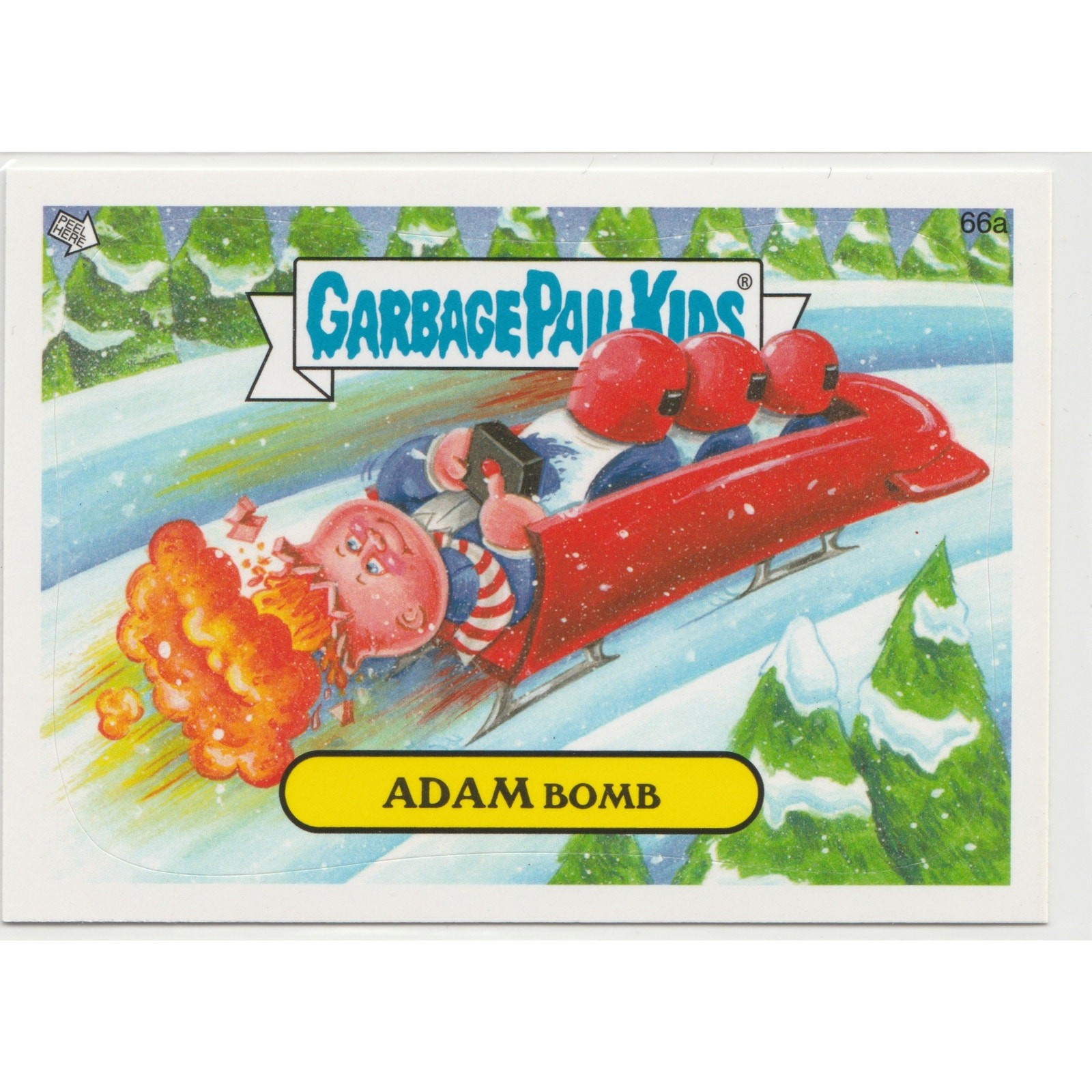 Adam Bomb #66a Garbage Pail Kids GPK 2014 Series 1 Winter Olympics Olym-Picks