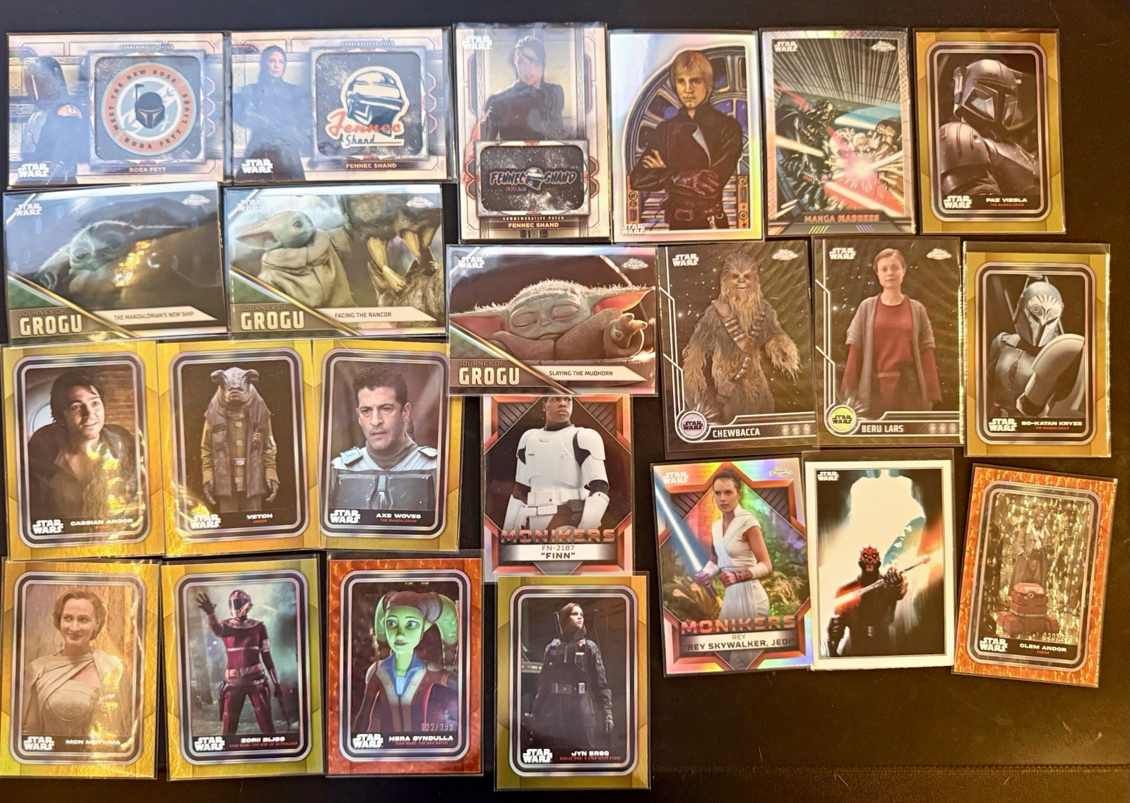 Topps Star Wars Topps Chrome 2022 24-Card Lot Mixed, Boba Fett Patch