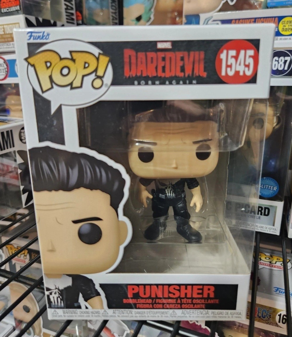 Funko POP Daredevil Born Again Punisher #1545 with Protector