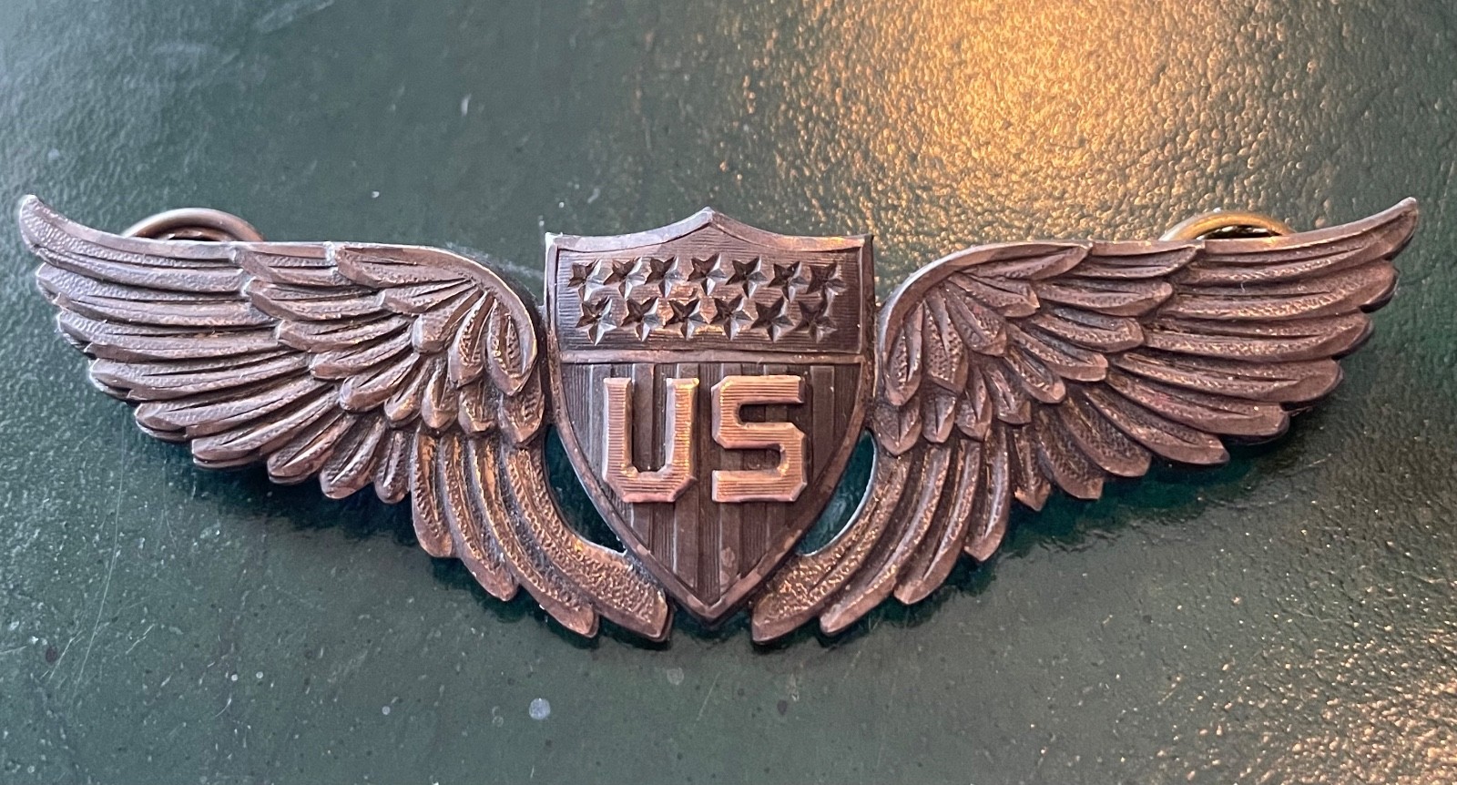 RARE WWI US ARMY AIR SERVICE PILOT WINGS 3\