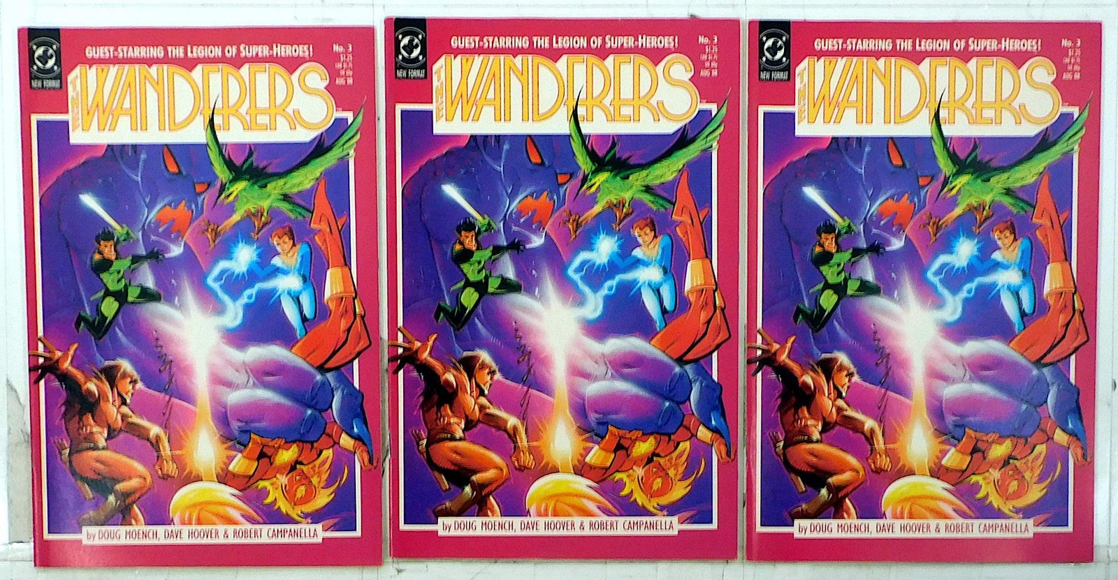 Wanderers Lot of 3 #3 x3 (1988) DC Comics The Wanderers 1st Print Comic Books