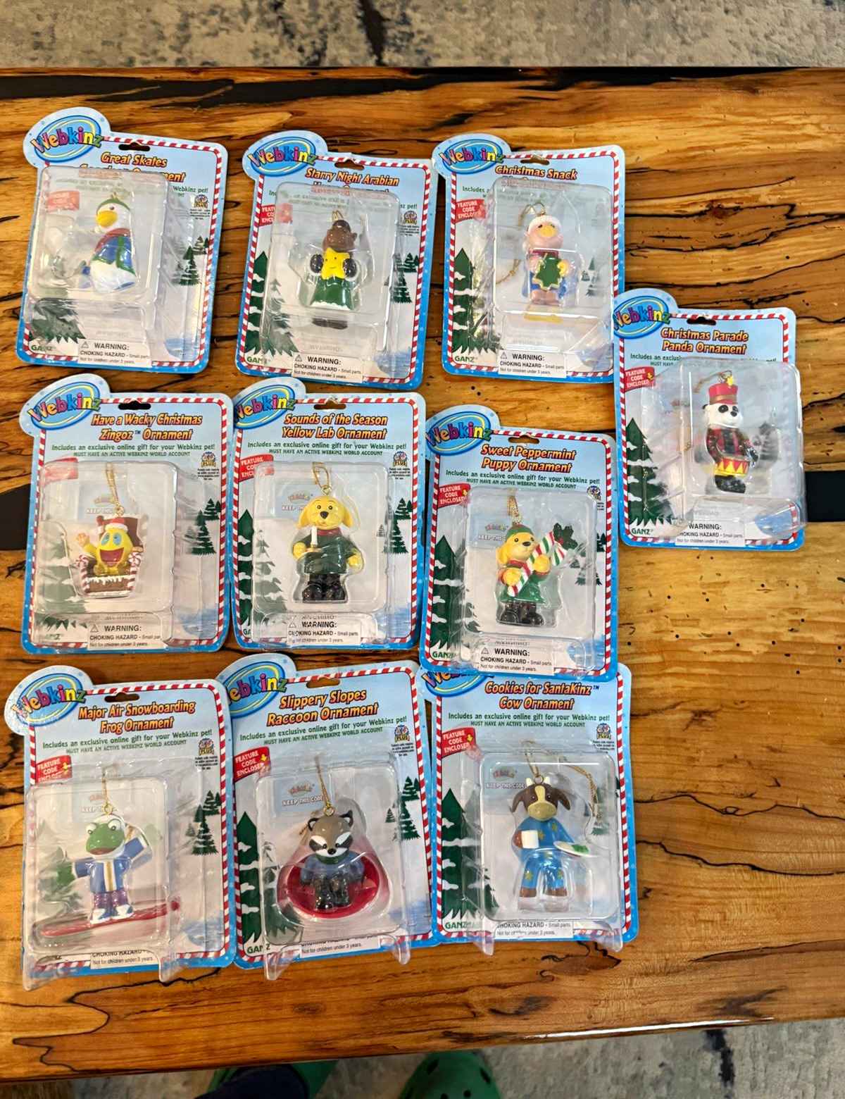 Webkinz Christmas Holiday Animal Hanging Ornaments Lot of 9 Multicolor Plastic Webkinz Christmas Holiday Animal Hanging Ornaments Lot of 9 Multicolor Plastic