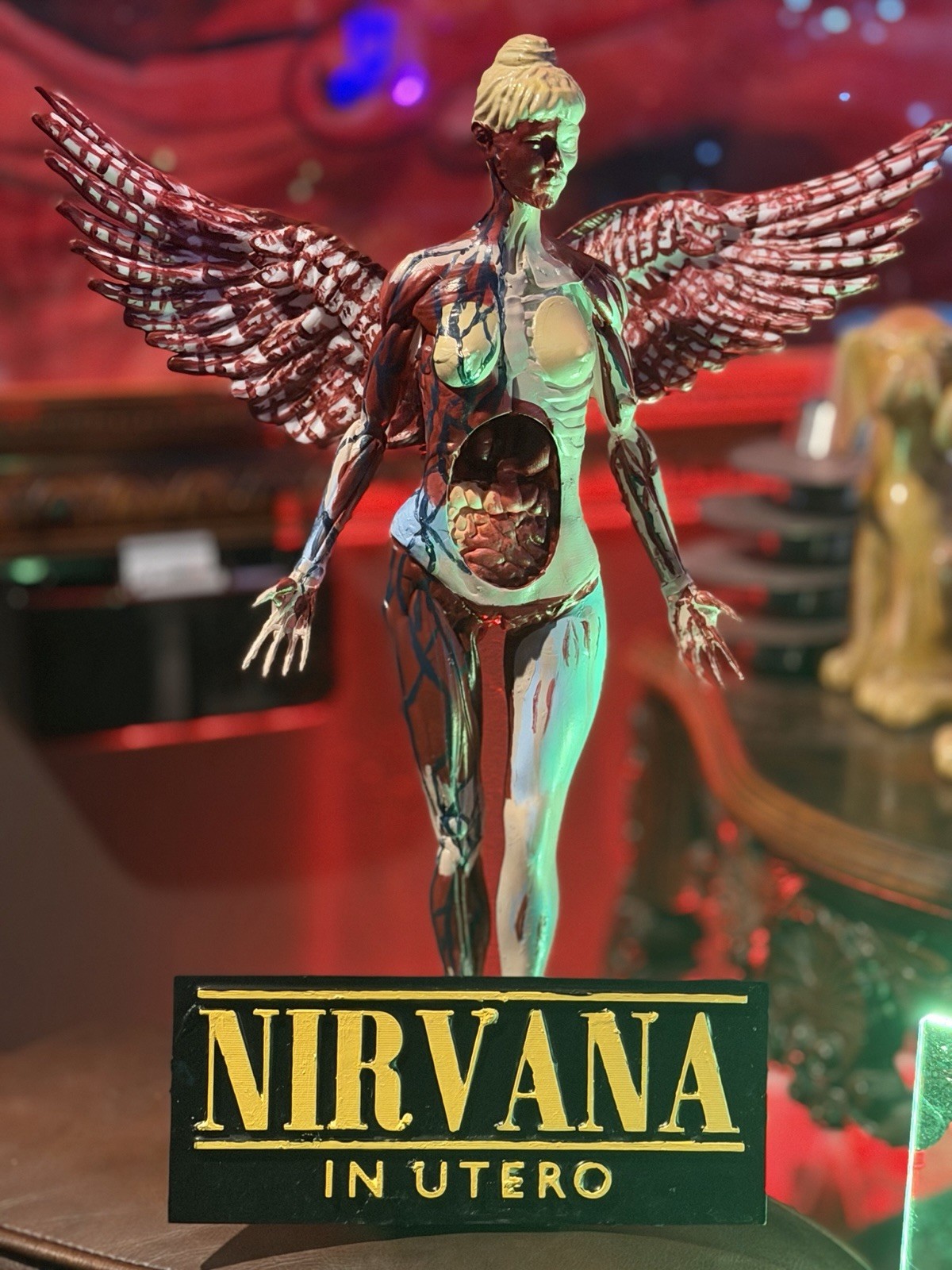 1993 Nirvana “Angel” In Utero Statue (Hand Painted) with LED light
