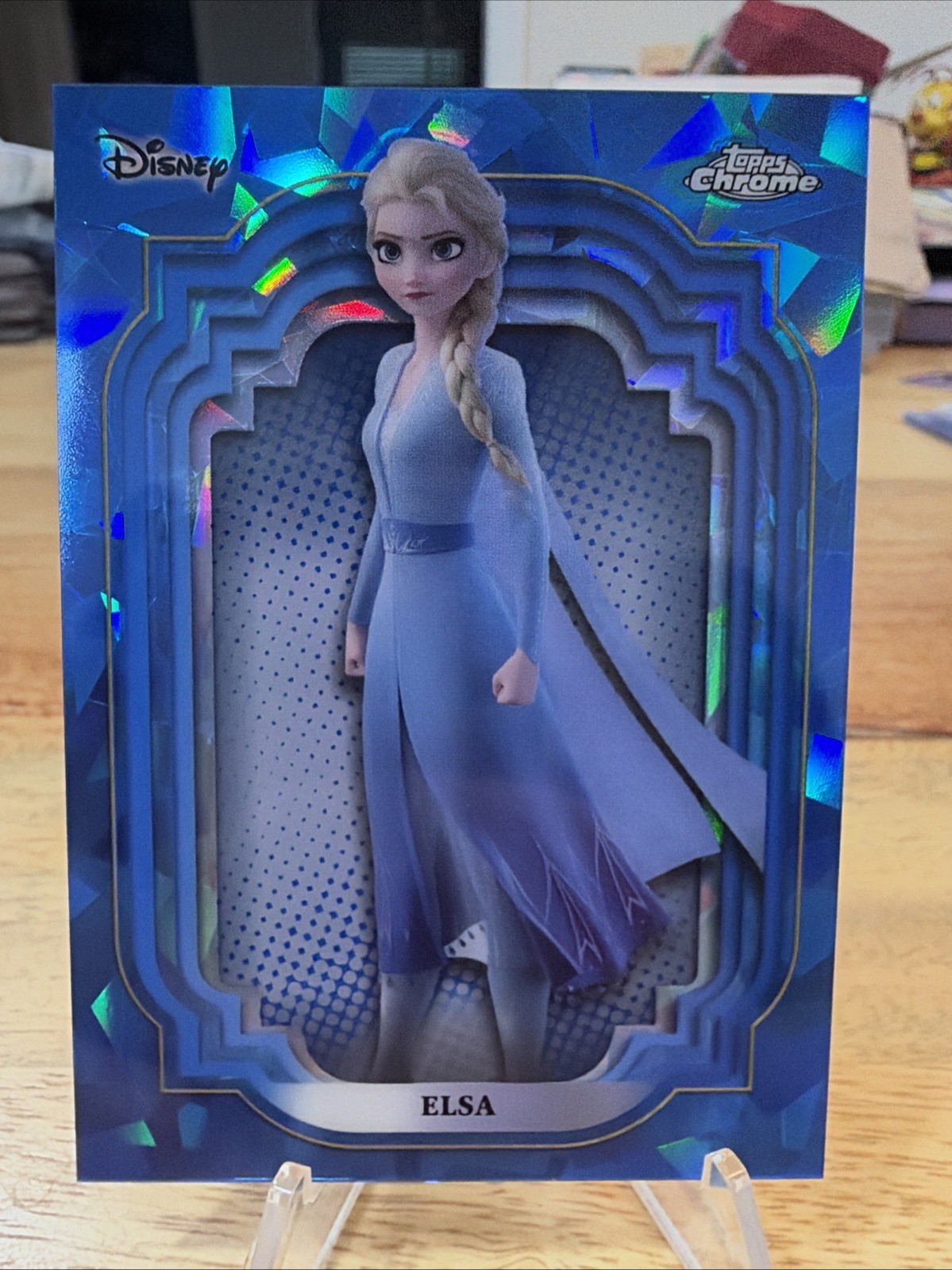 Elsa - 2024 Topps Disney Chrome Sapphire #153 Color Match