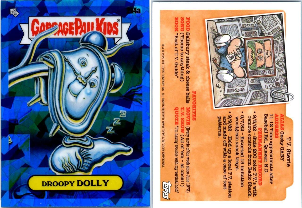 2022 Garbage Pail Kids Sapphire Series 3 GPK 5TH Card 214A DROOPY DOLLY 1042