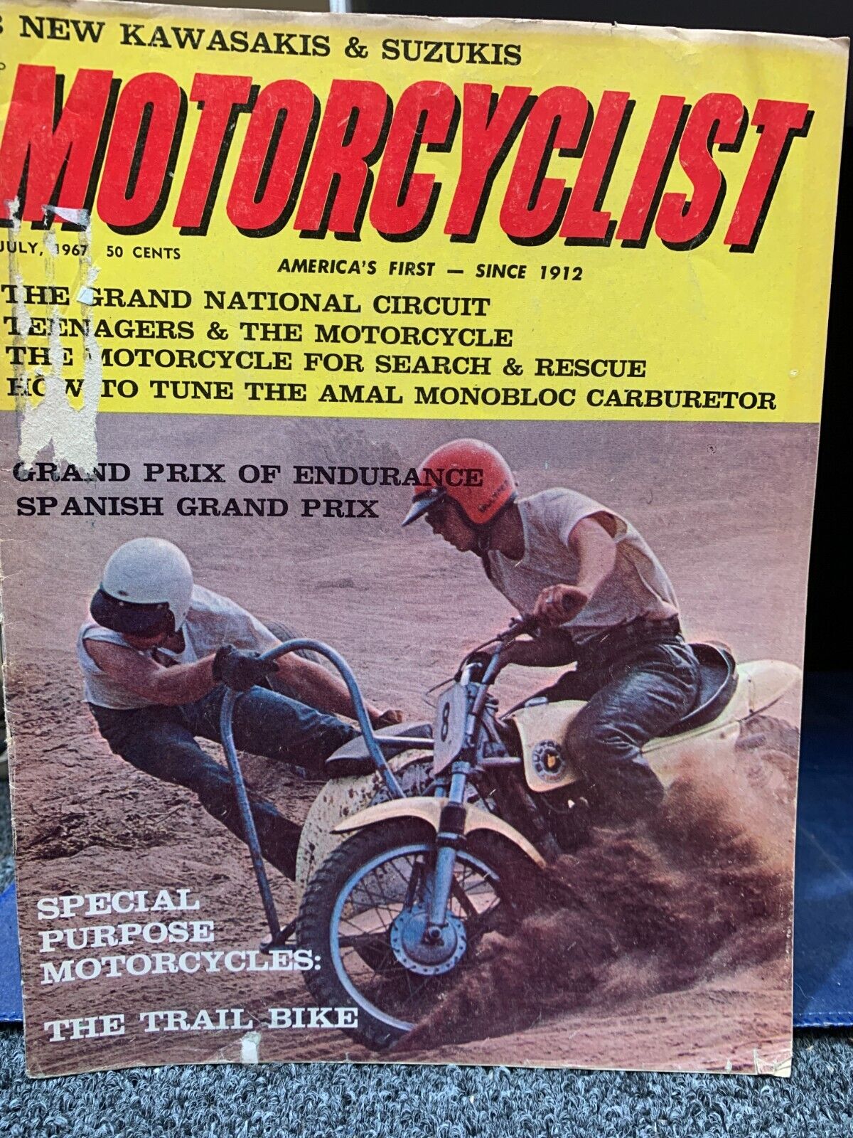 1967 Motorcyclist Magazine Vintage Spanish GP Amal Carb Kawasaki Suzuki Jawa CZ