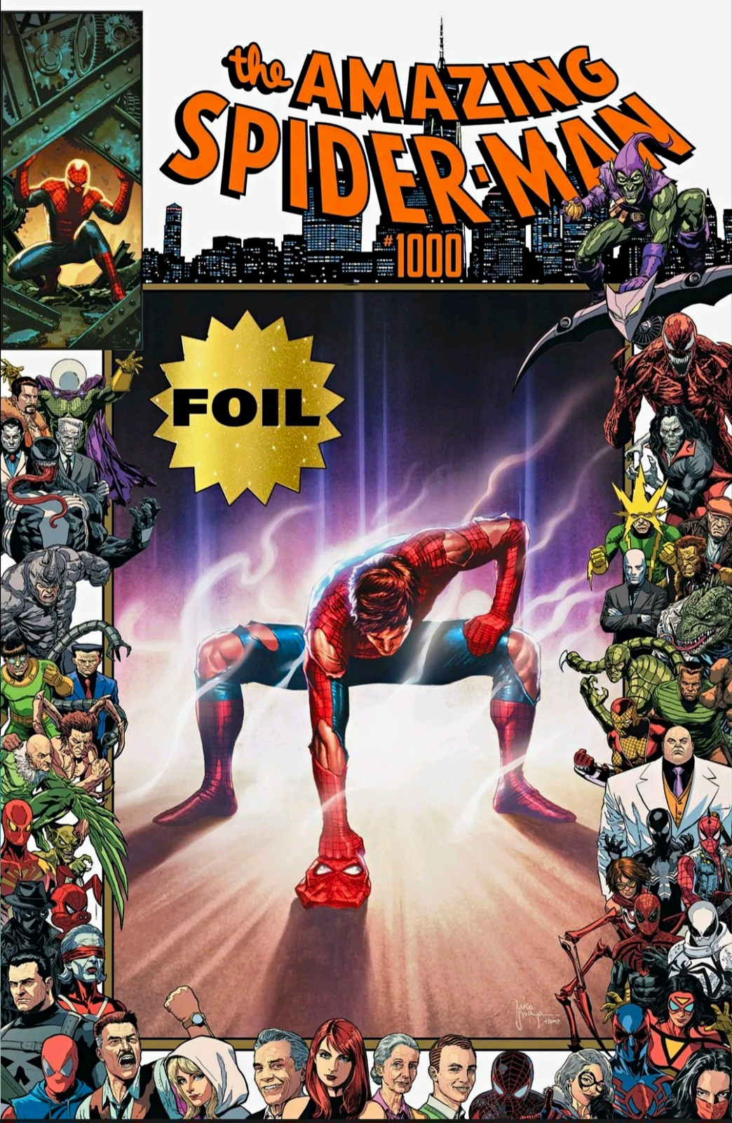 The Amazing Spider-Man #1000 - Mico Suayan Gear 2 Homage Foil