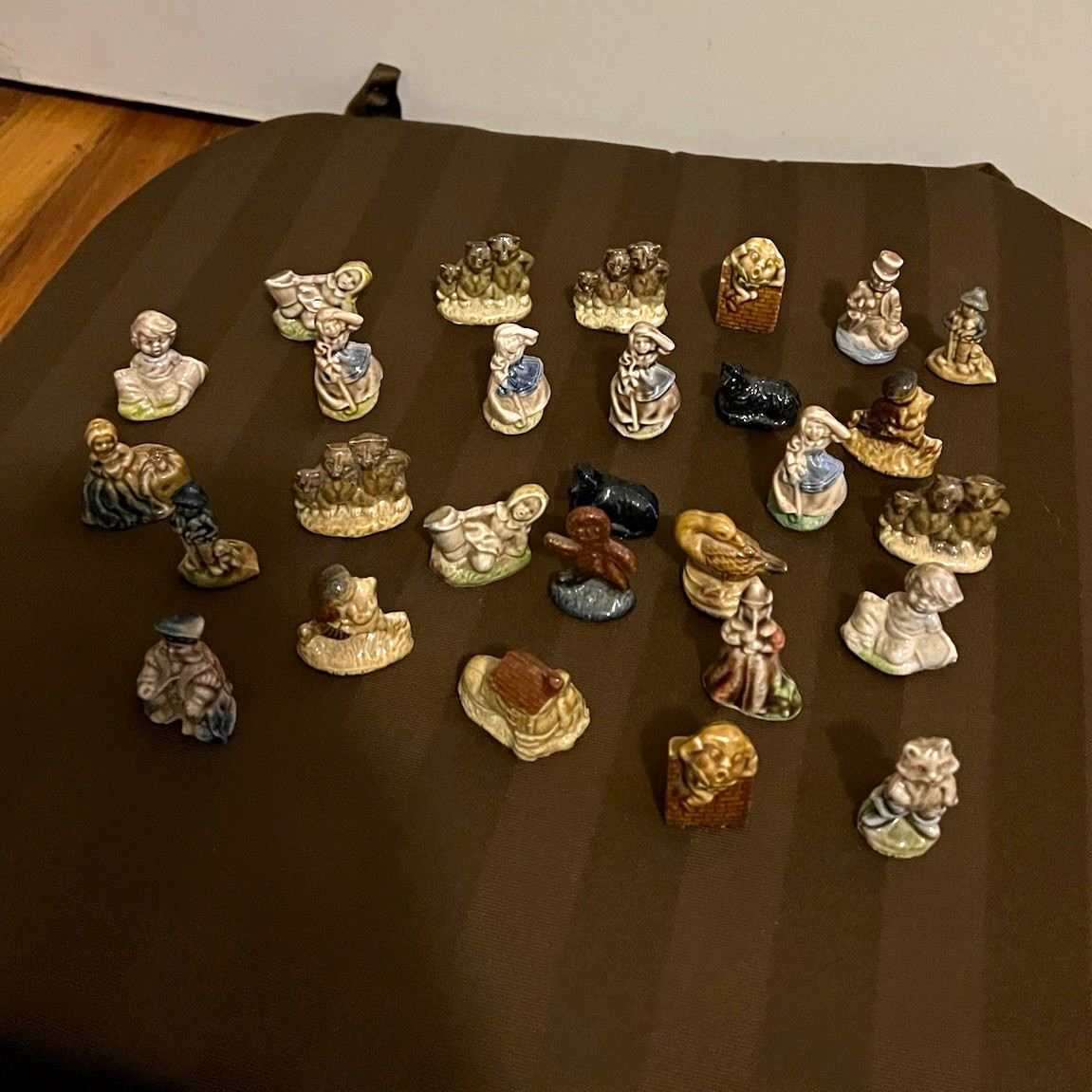 Wade Whimsies Ceramic nursery rhyme Figurine Lot, Glazed, 1970s, 10+ Wade Whimsies Ceramic nursery rhyme Figurine Lot, Glazed, 1970s, 10+