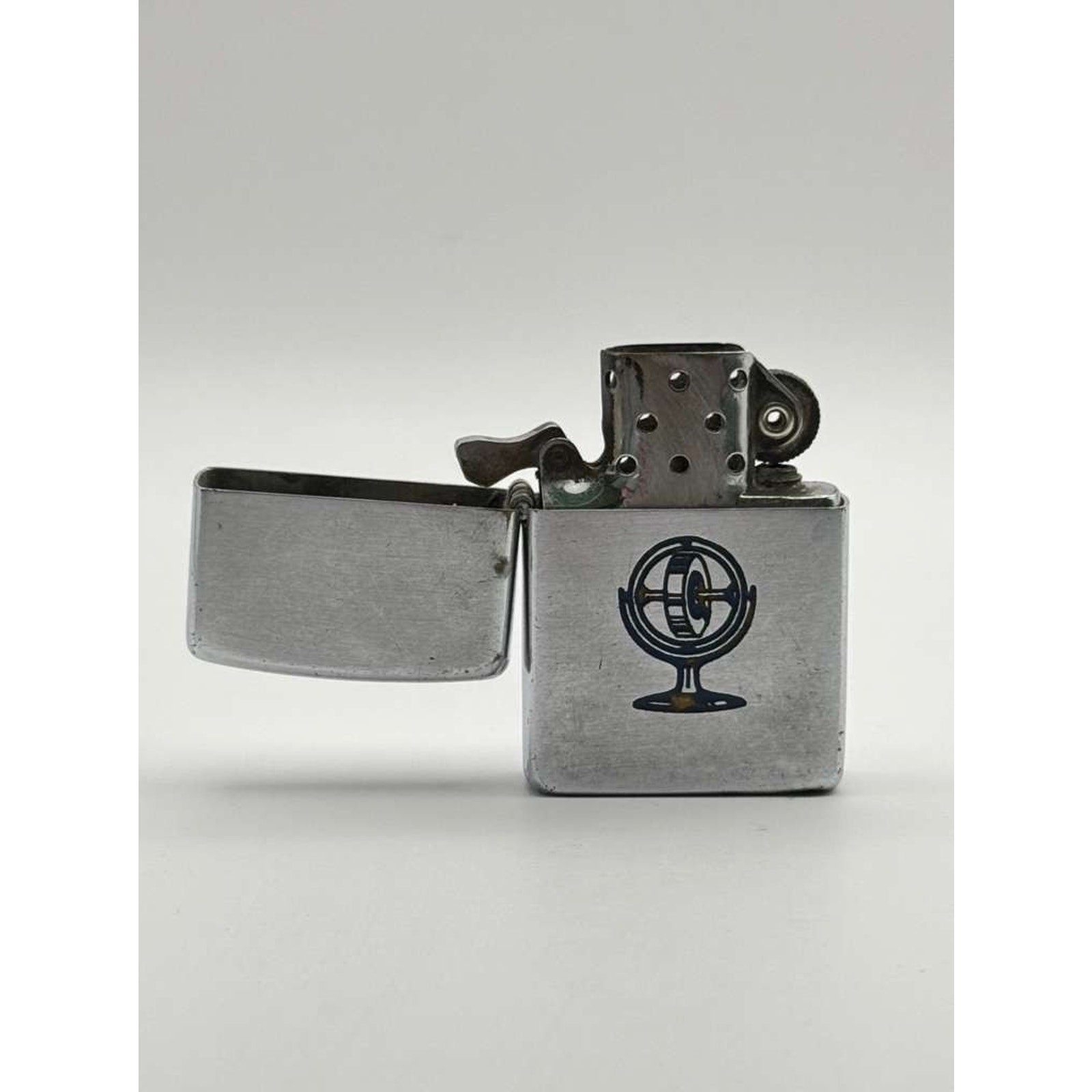 Vintage 1946 Zippo Sperry Gyro Advertising 5 Barrel Hinge Lighter Pat 2032695 US