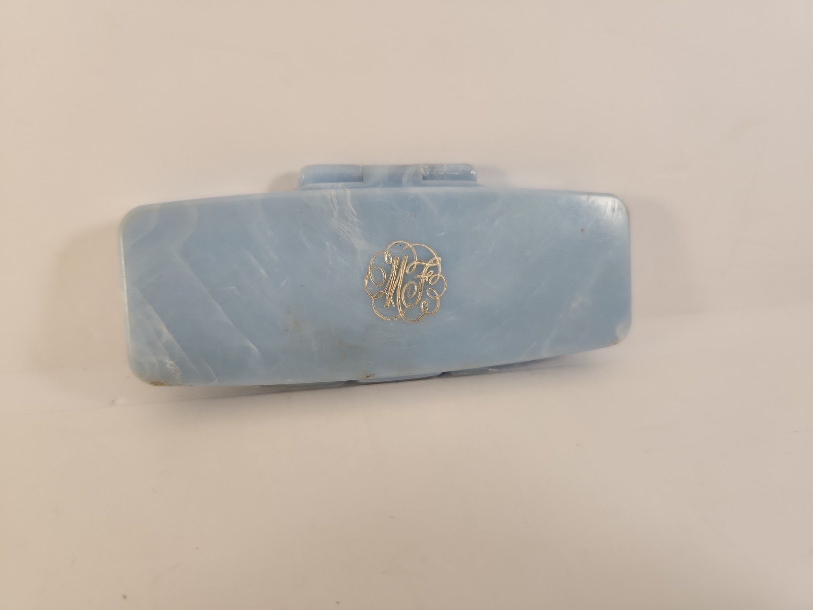 Vintage 1969 Max Factor Water Power Brush-On Eye Shadow White Cap Pearl w/ Brush