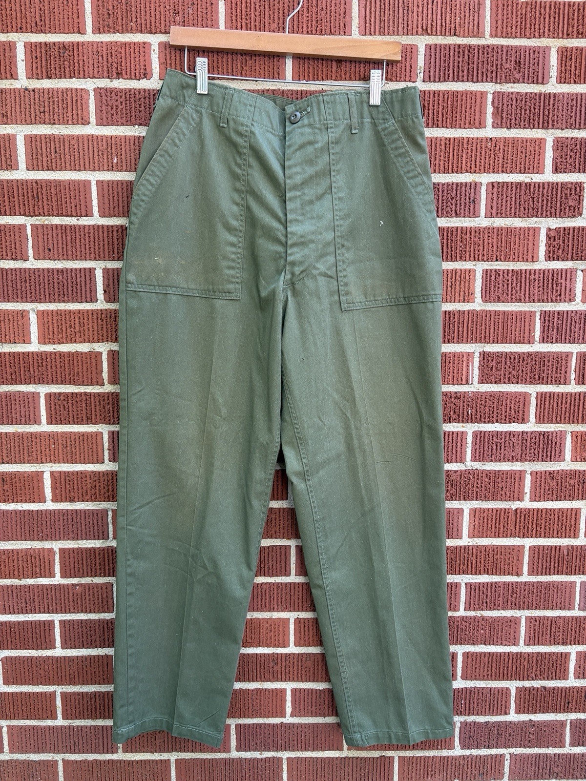 70s-80s Post Vietnam US Military OG 507  “Baker” Fatigue Pant