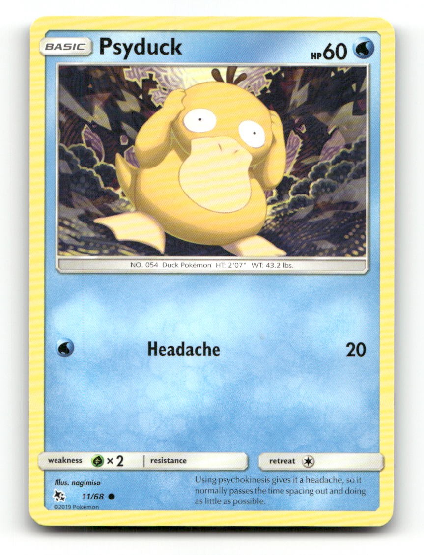 Psyduck 11/68 Common HIF Hidden Fates Pokemon NM/M