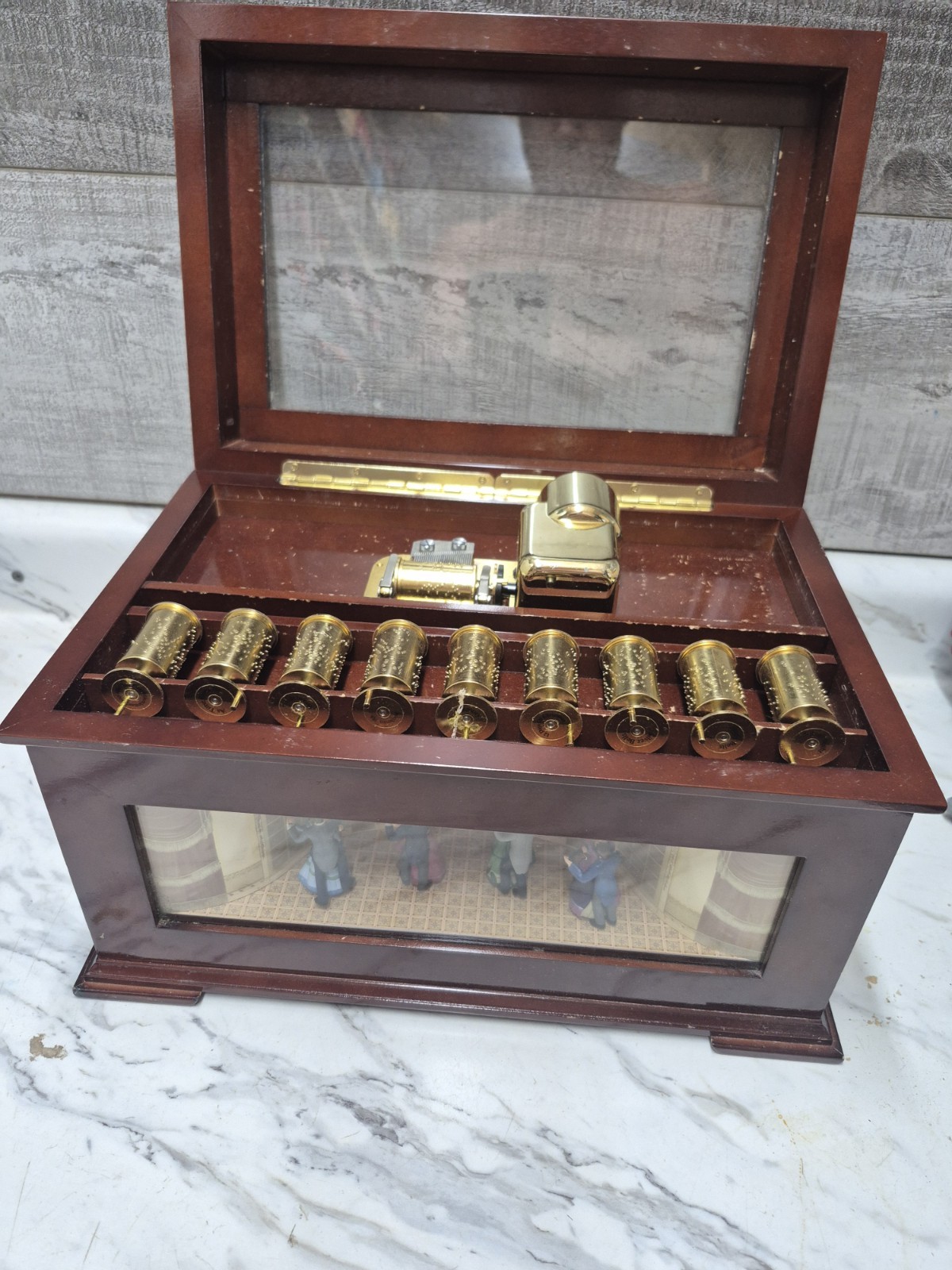 Mr. Christmas Musical Melodium Ballroom Dancers Music Box 