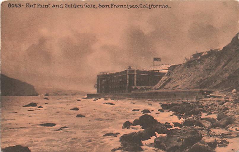 Postcard CA: Fort Point and Golden Gate, San Francisco, DB 1910\'s