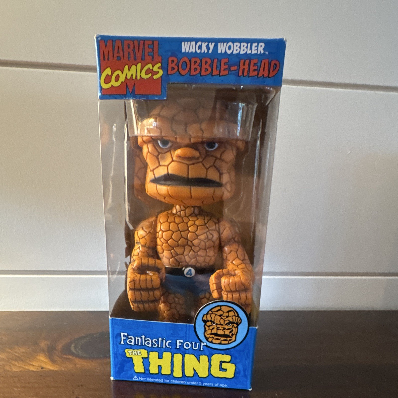 Funko Marvel Comics Fantastic Four The Thing Wacky Wobbler Bobblehead In Box