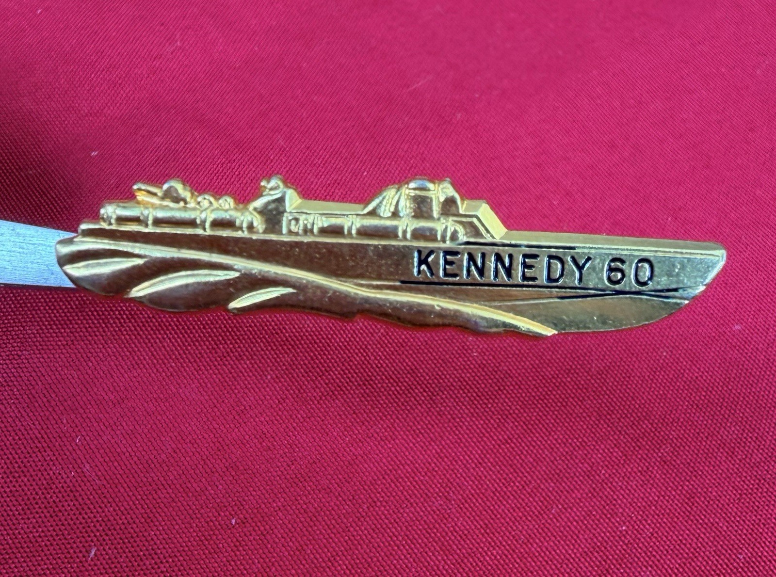 1960 JFK Kennedy PT-109 Boat Tie Clip Jolle Original Campaign Tie Bar 2\