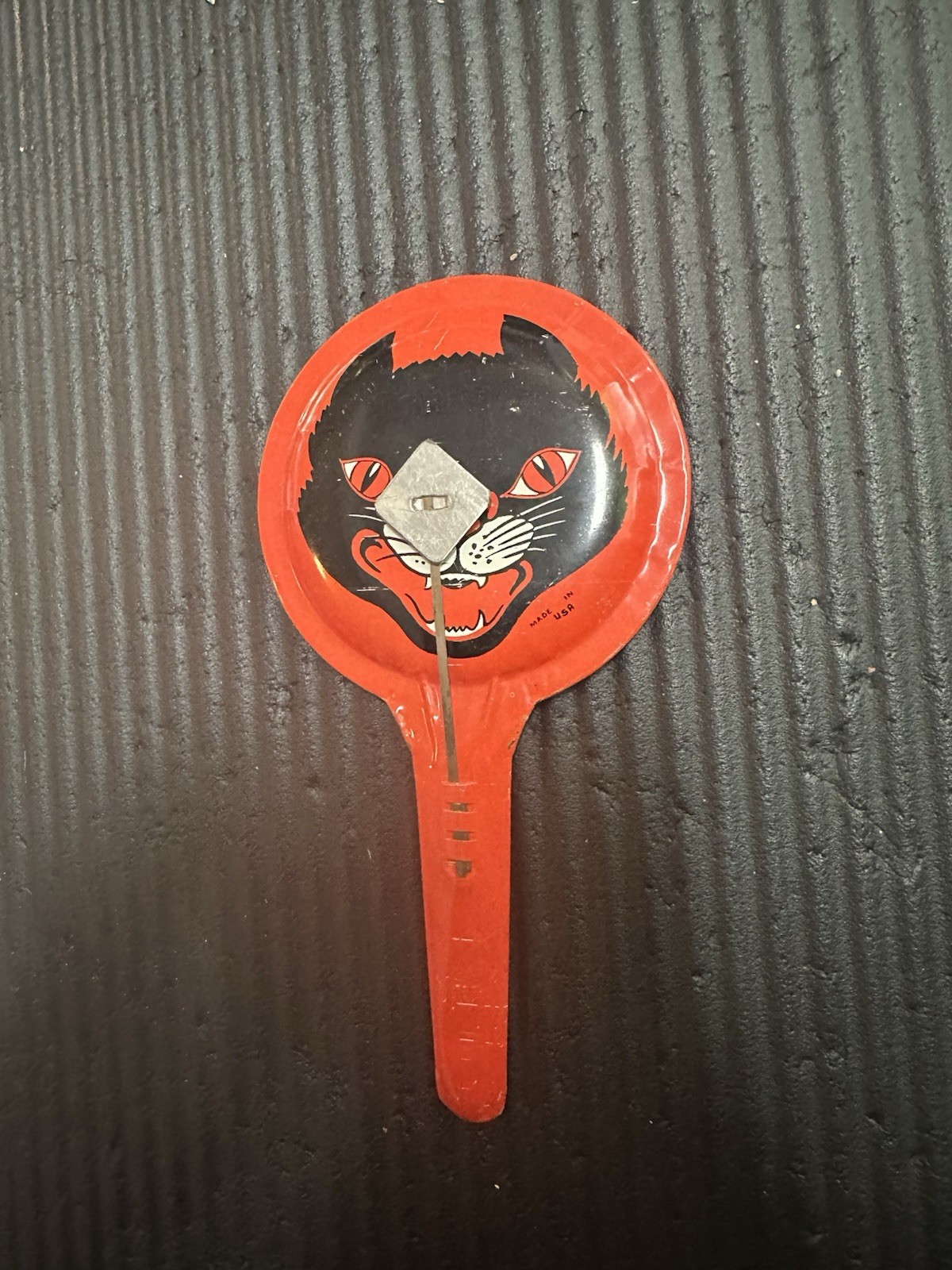 Vintage 1930s 1940s Halloween Noise Maker Black Cat Pumpkin Witch Jack-o-lantern