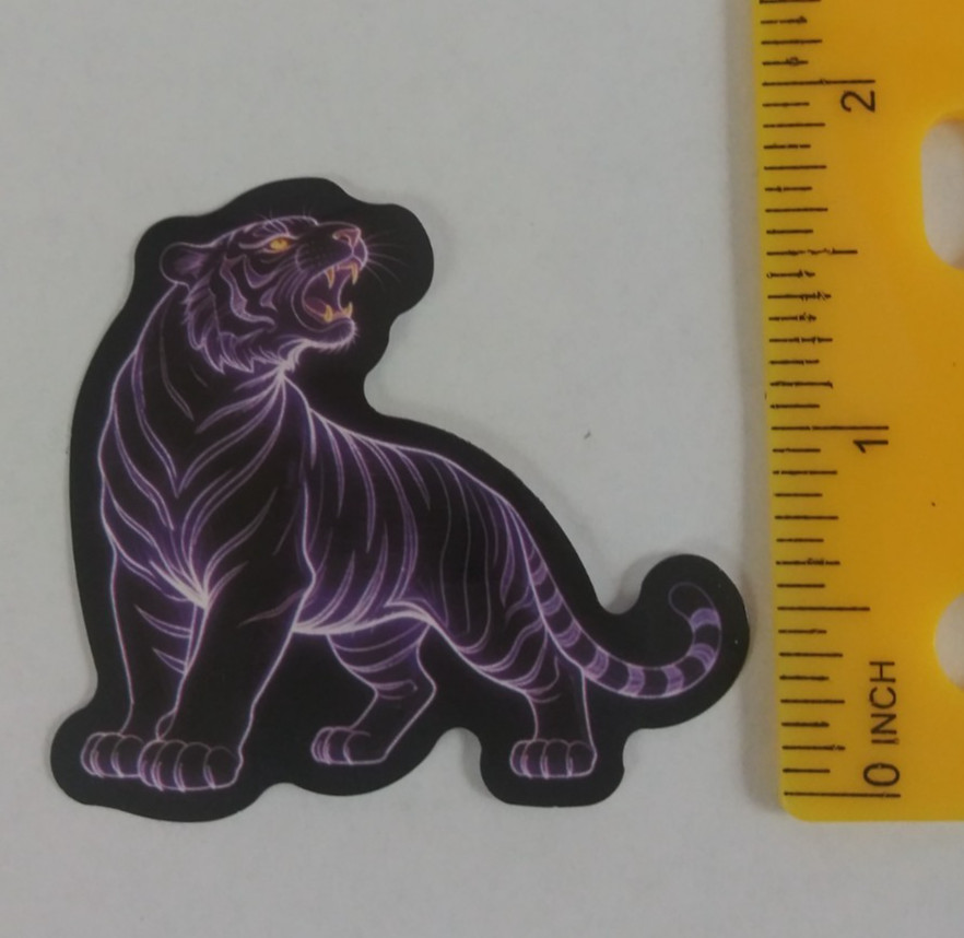 Beautiful Majestic Tiger Bright Colorful Sticker (P)