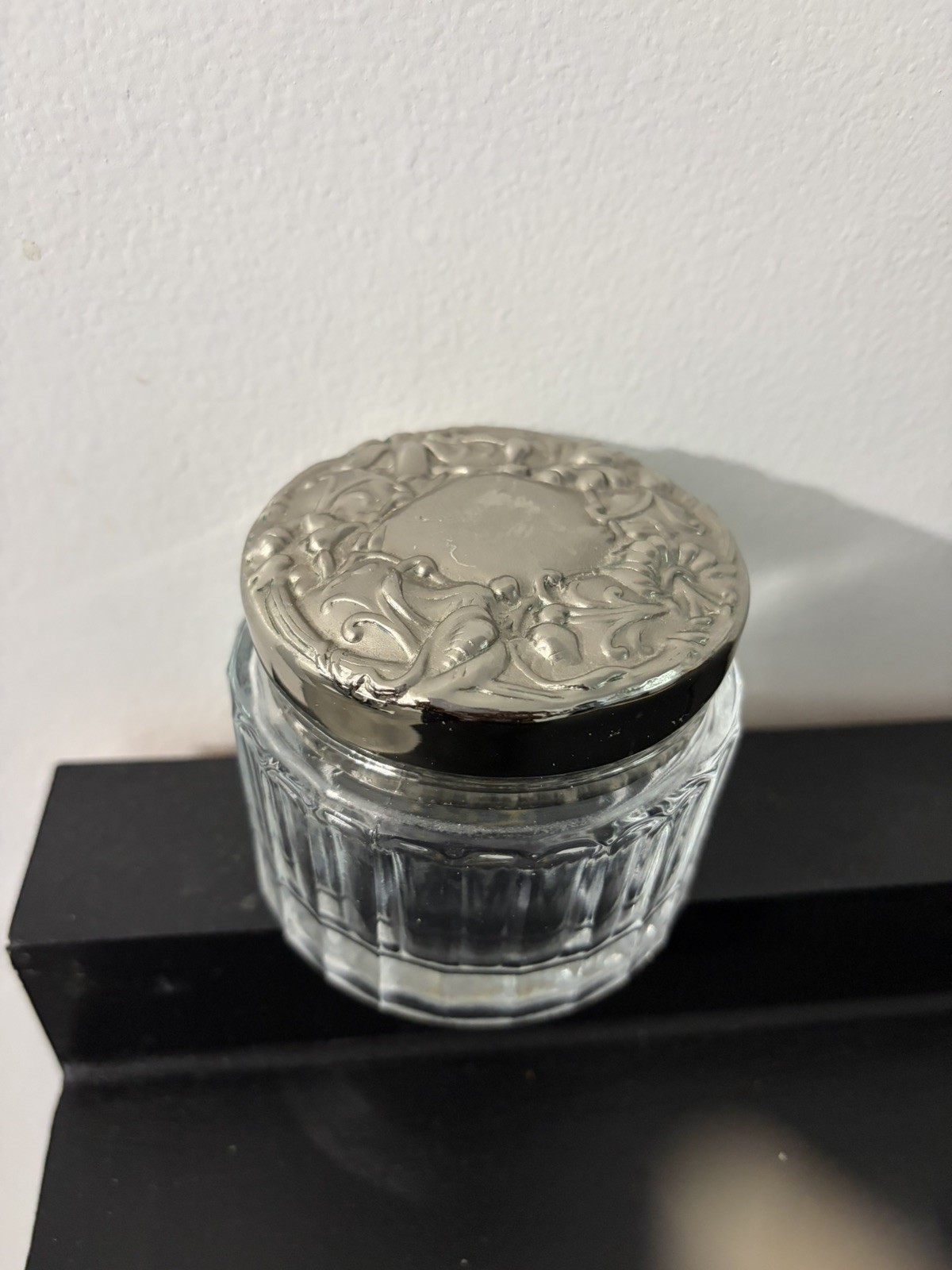 Lady Primrose Empty 3 Inch Floral Design Jar Vintage
