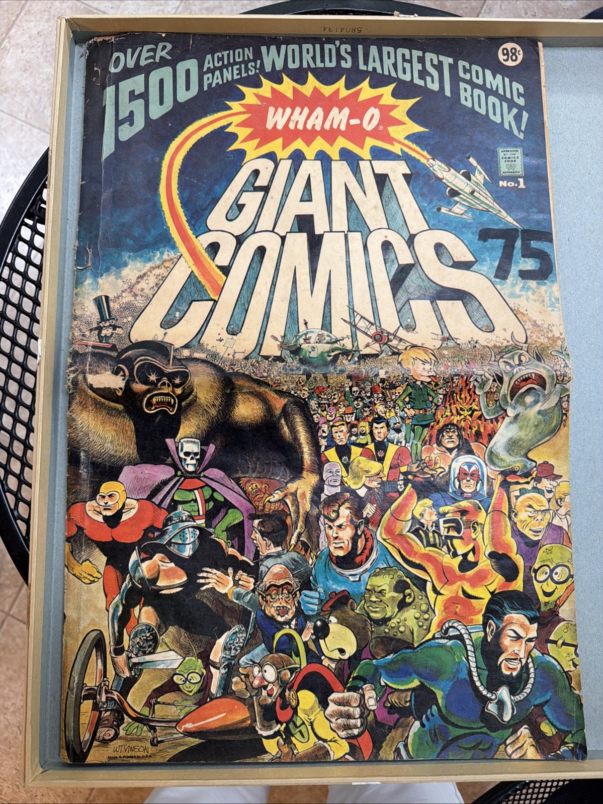 WHAM-O GIANT COMICS XL No 1 APRIL 1967 OVER 1500 ACTION PANELS 1st Edition BOOK