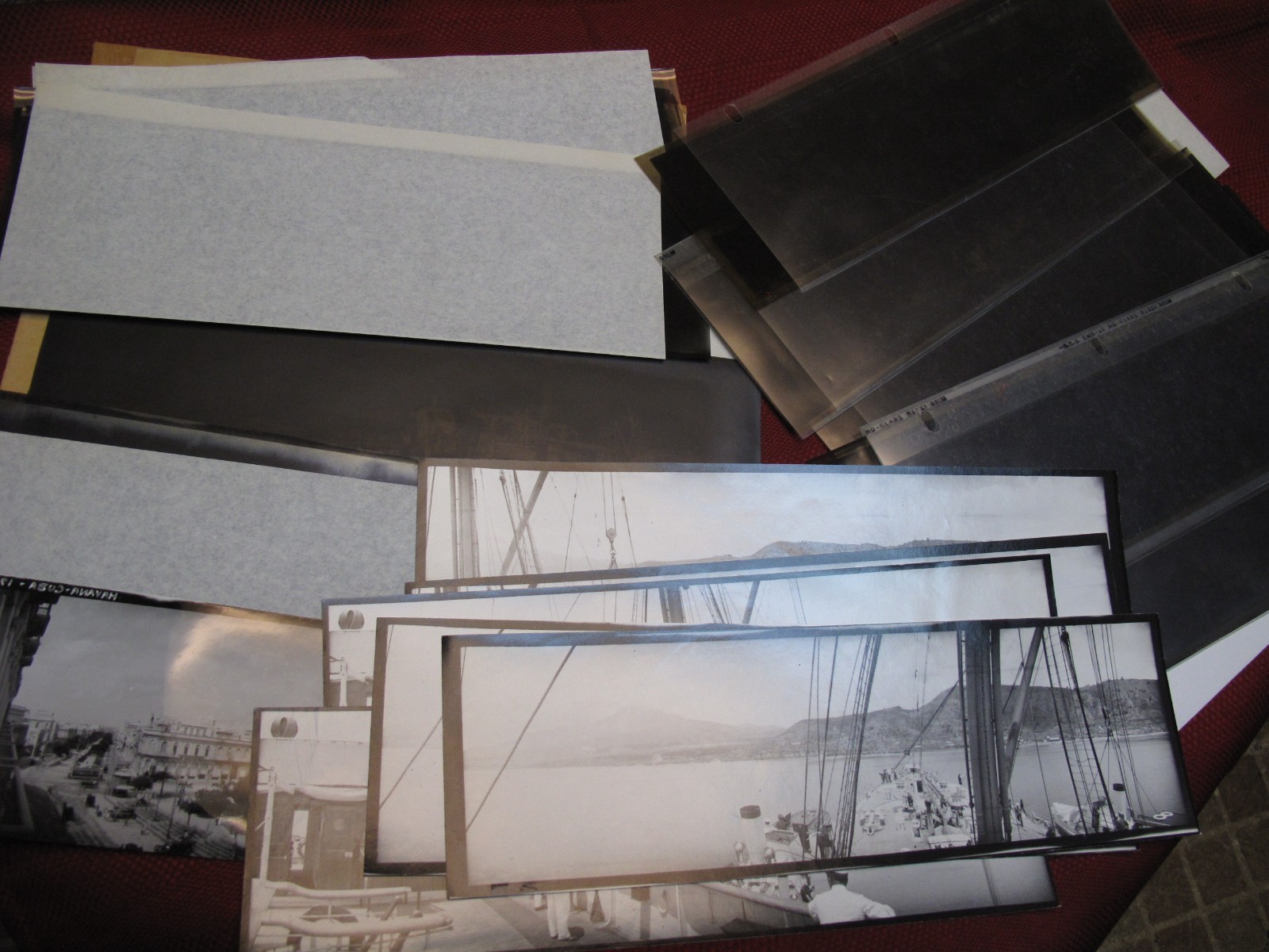 1900 HAVANA Harbor West Indies PANORAMIC 12 Film Negative Historic Photo Lot