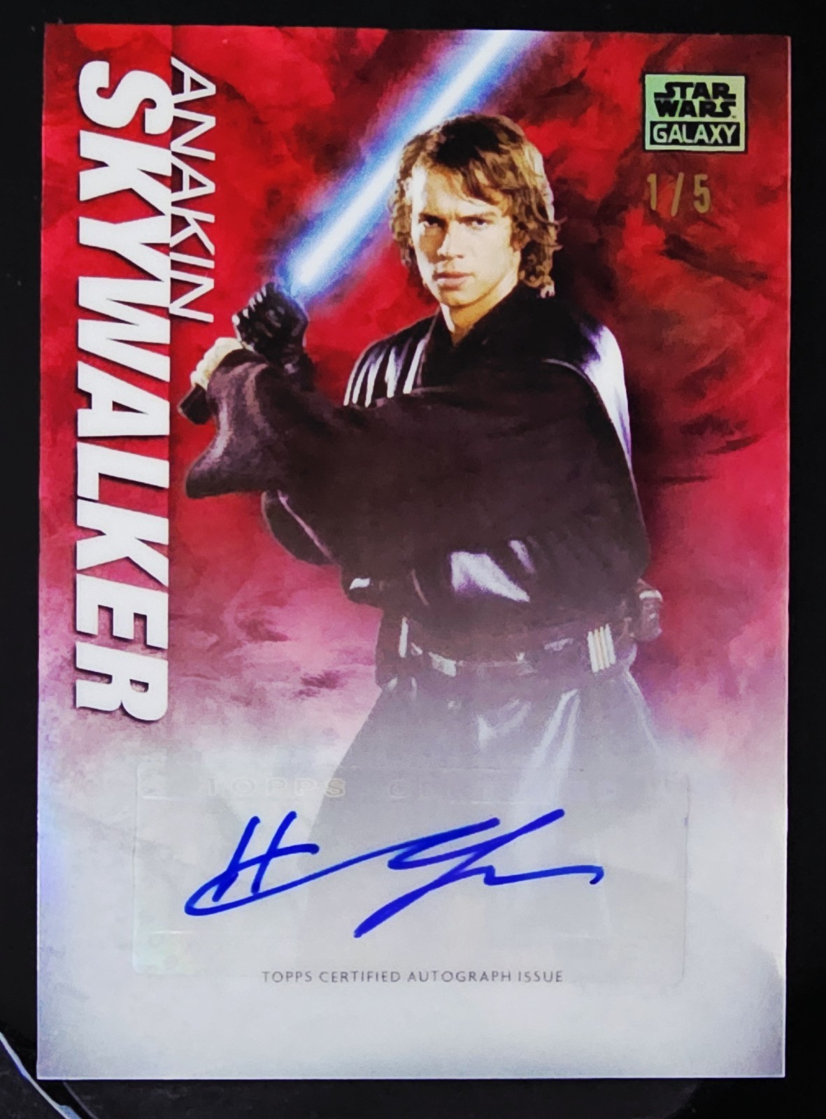 2026 Topps Chrome Star Wars Galaxy Anakin Skywalker/Hayden Christensen Auto 1/5