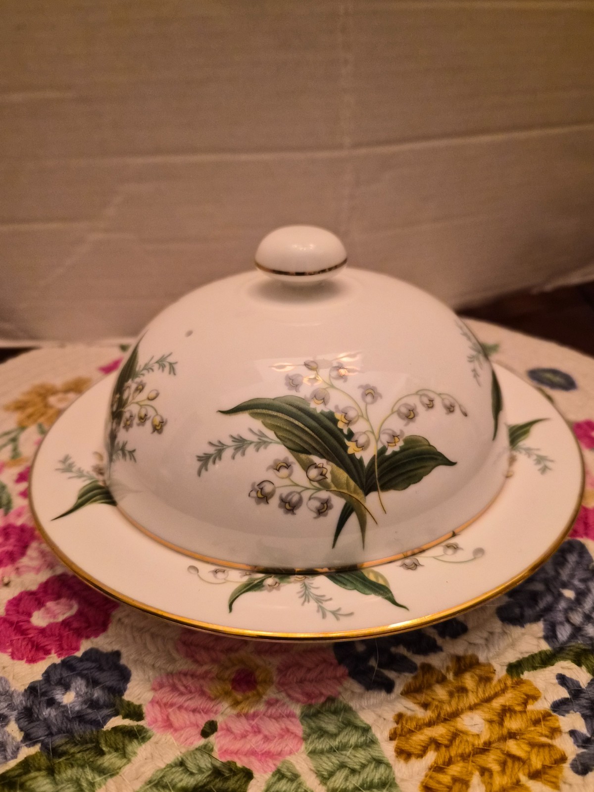Hammersley lily muffin bowel and cover RARE