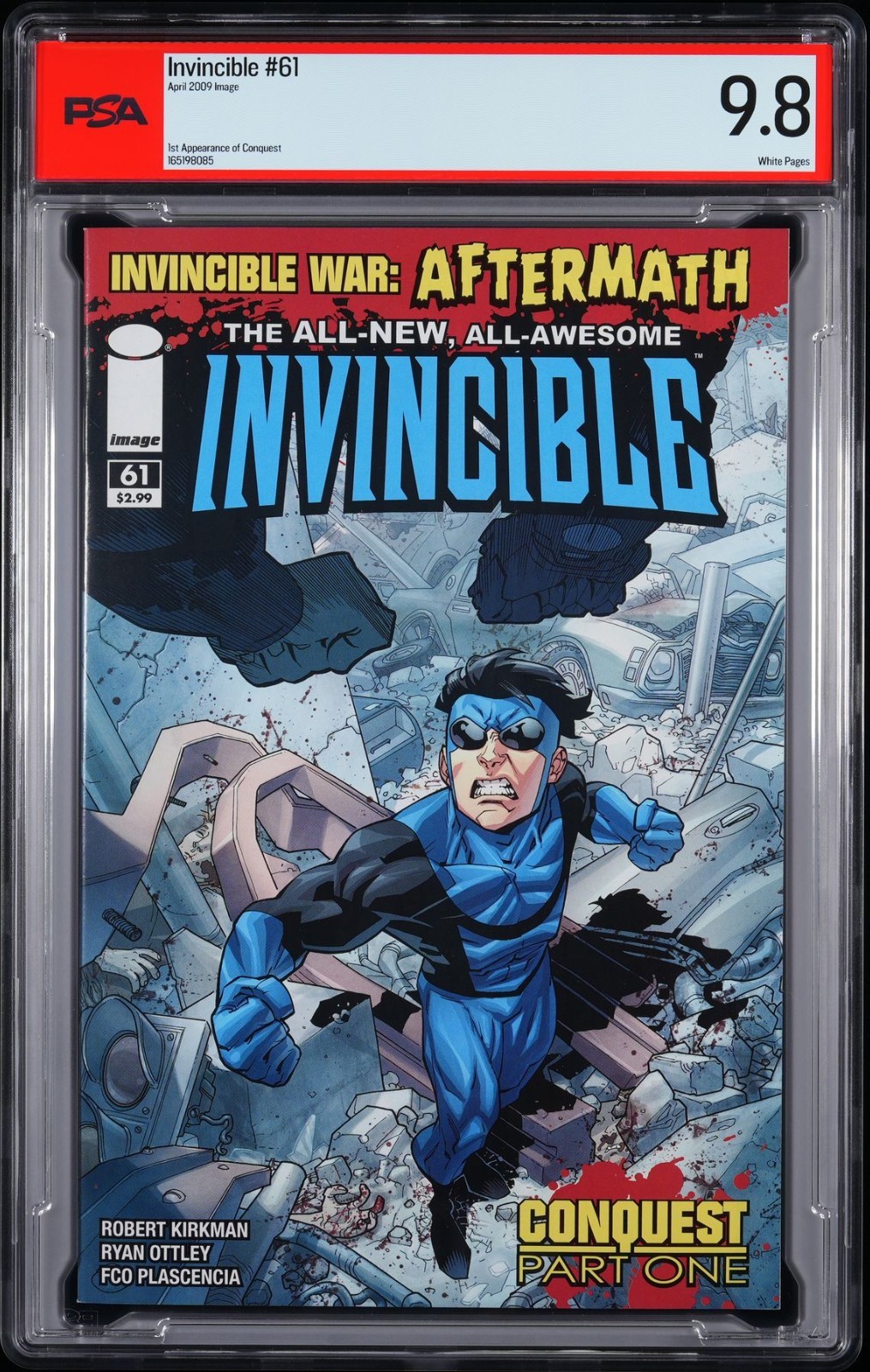 Invincible #61 PSA 9.8 (1st appearance of Conquest) 2009