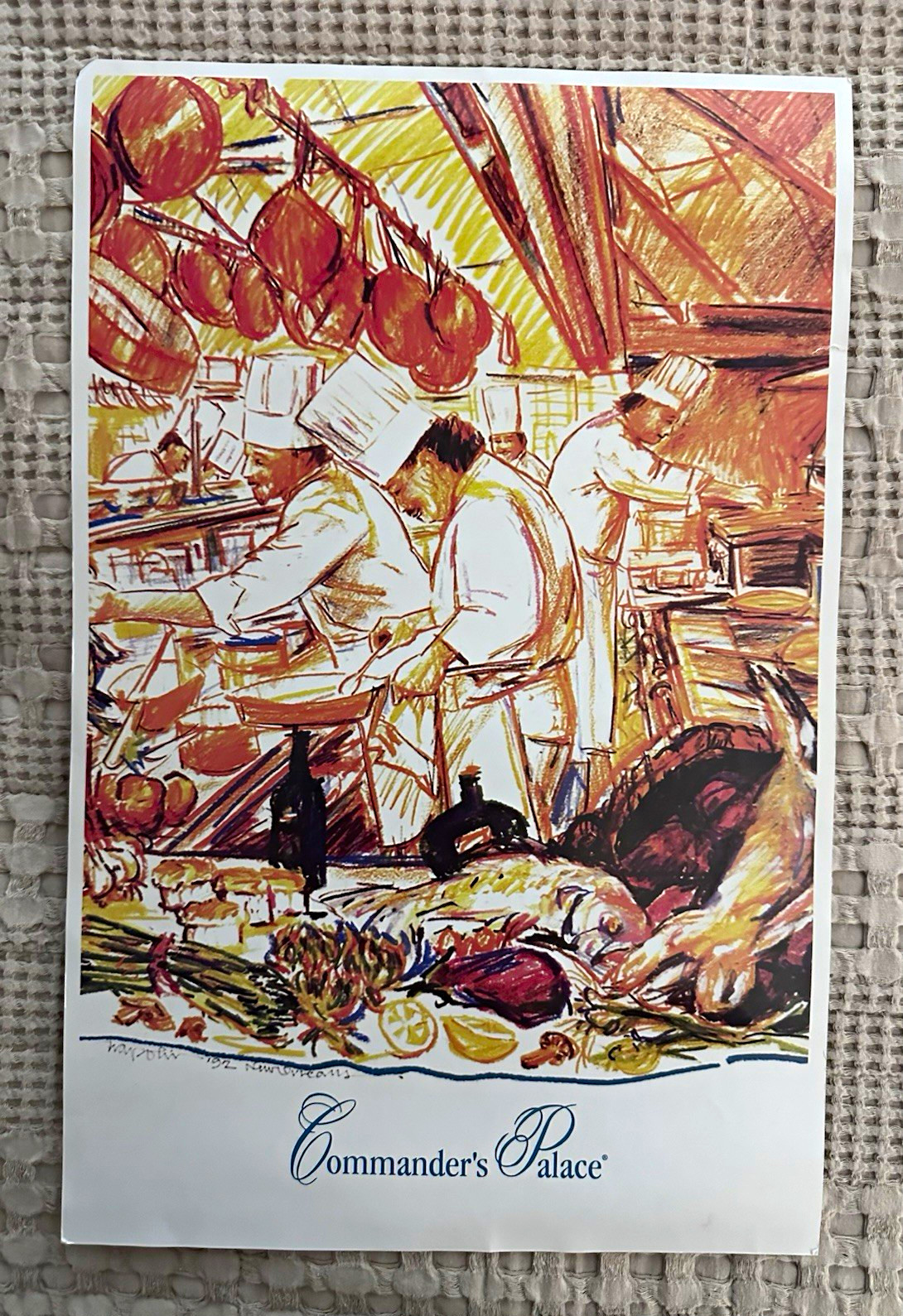 Vintage Commander\'s Palace Restaurant Dinner Menu New Orleans LA Chef Tory 2017 