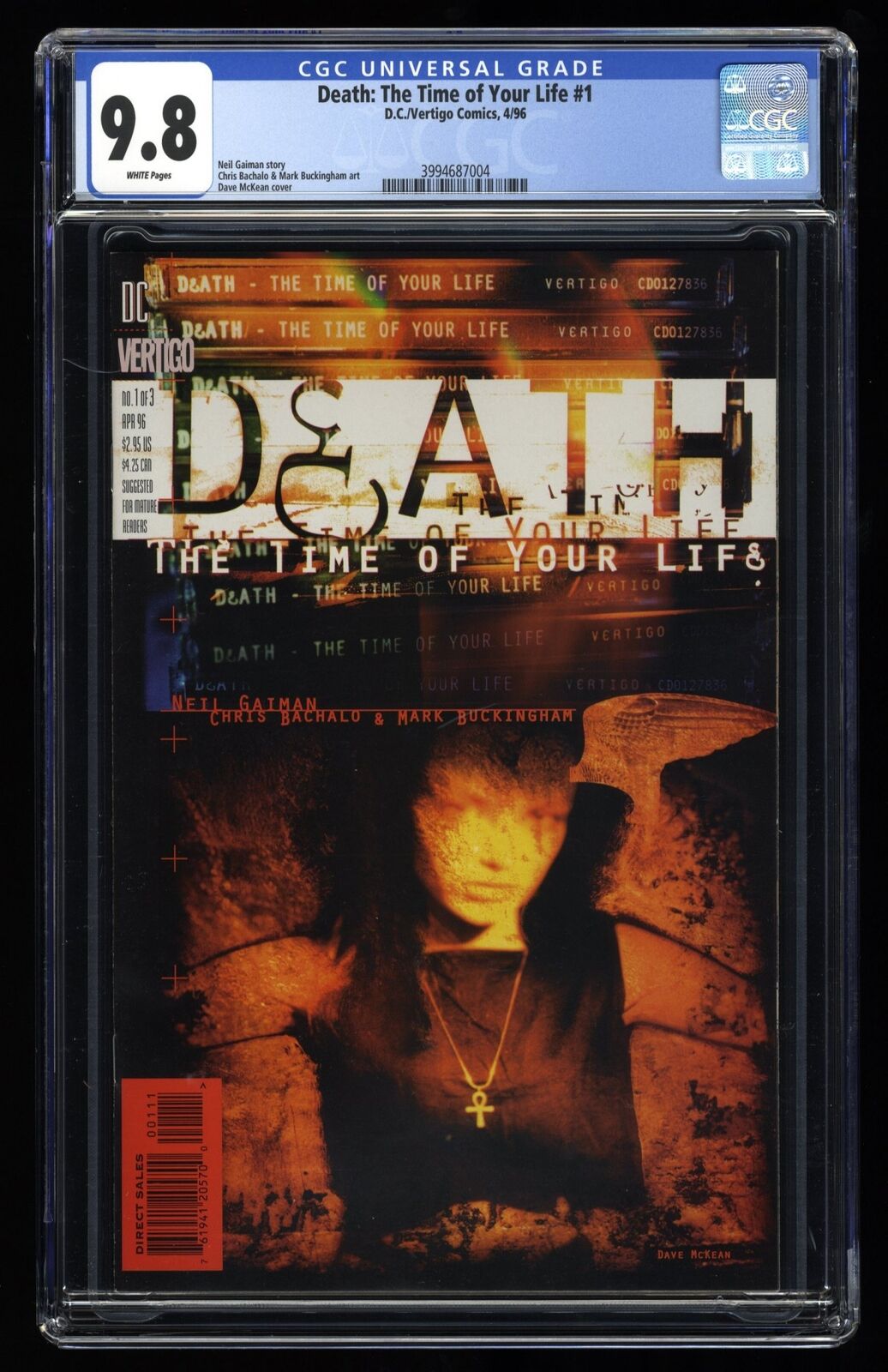 Death: The Time of Your Life (1996) #1 CGC NM/M 9.8 White Pages