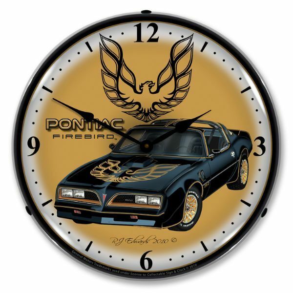1977 Pontiac Firebird LED Clock Car Man Cave Nostalgic Smokey Bandit Trans Am