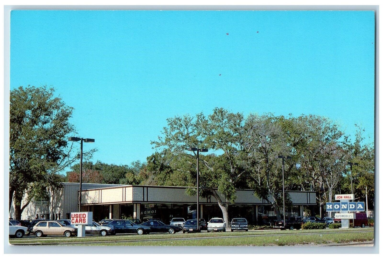 c1950's John Hall Honda Car Dealership Building Daytona Beach Florida Postcard