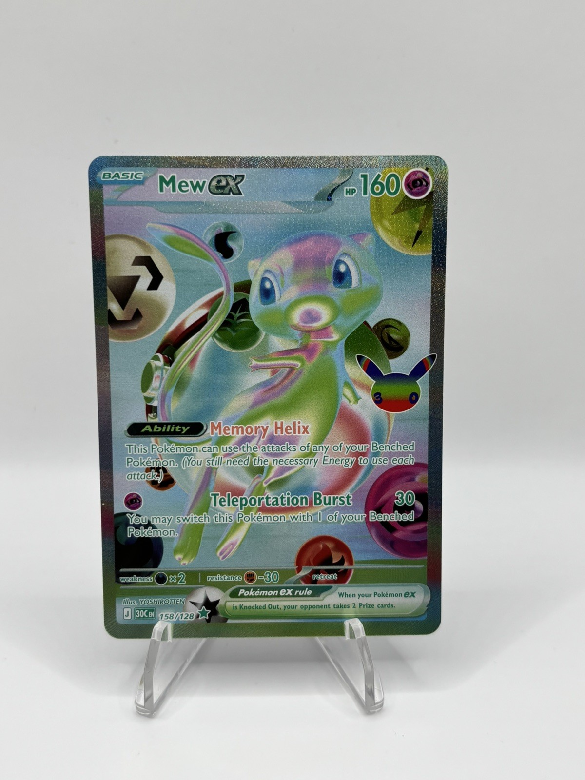 Pokémon TCG Mew EX 158/128 30th Anniversary - English - NM