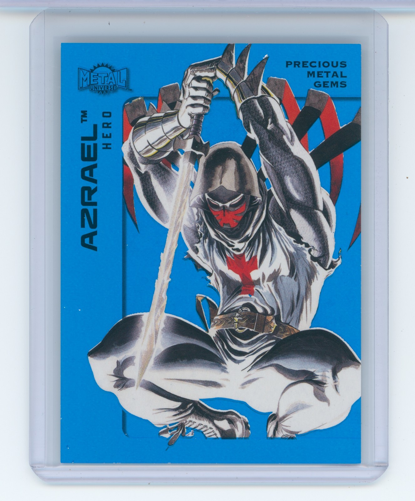Upper Deck Metal Universe Batman #82 Azrael Blue PMG /50