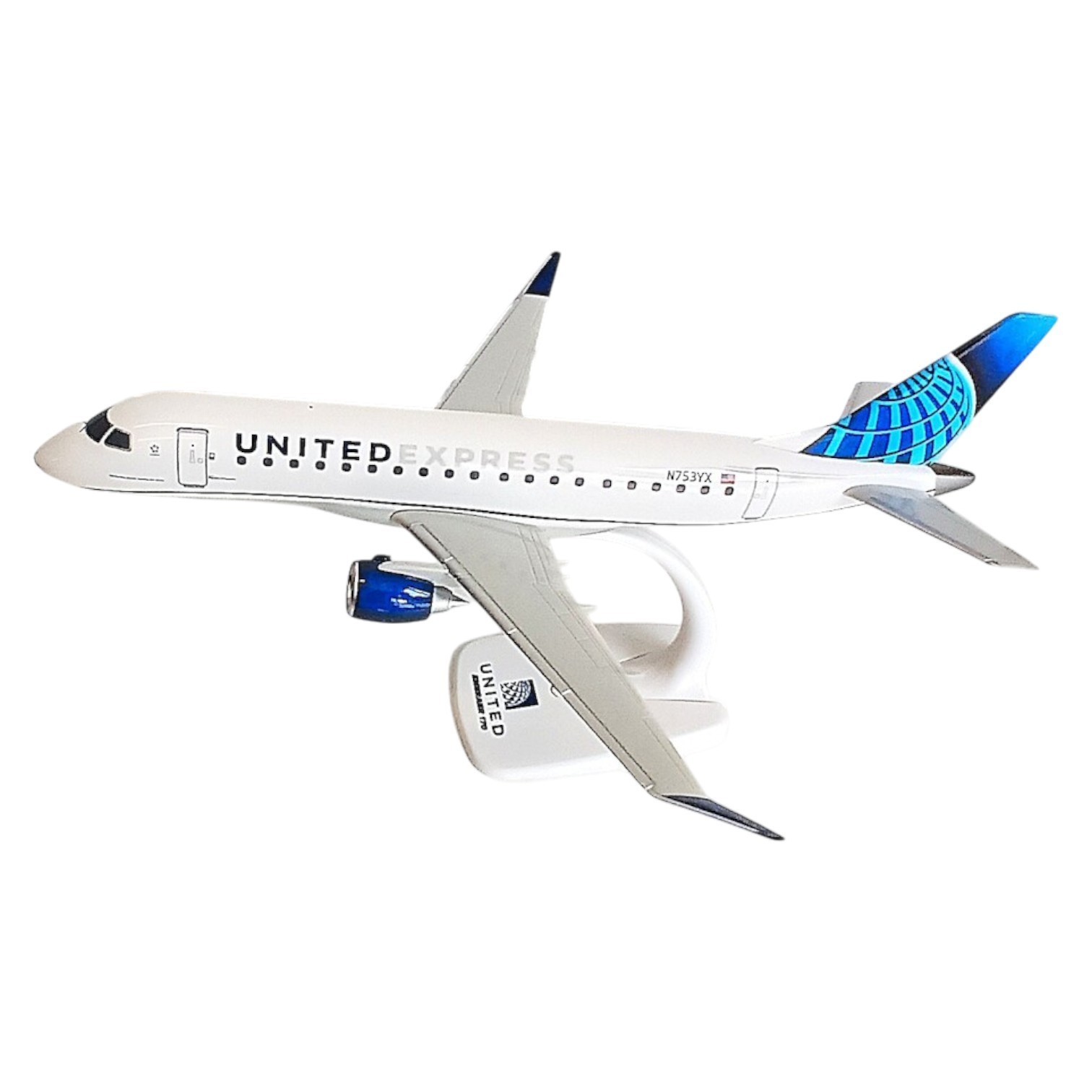 PPC United Express Republic Embraer ERJ-170 N753YX Desk Top Display 1/100 Model
