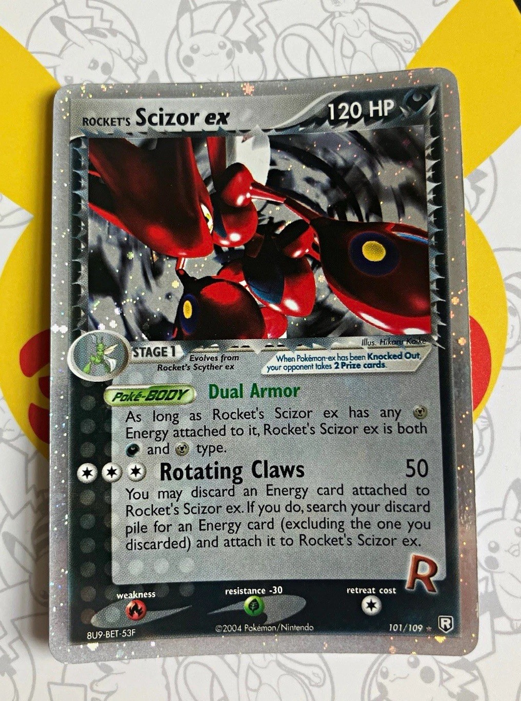 Pokémon TCG Rocket’s Scizor ex 101/109 EX Team Rocket Returns Holo (2004) Pokémon TCG Rocket’s Scizor ex 101/109 EX Team Rocket Returns Holo (2004)