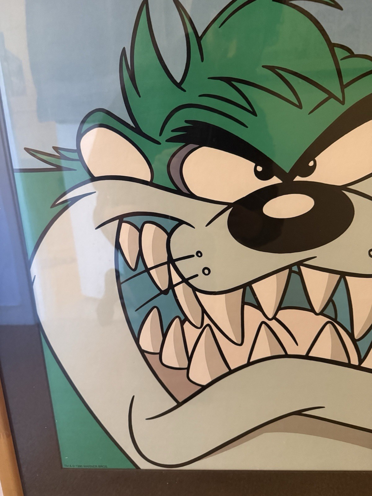 Vintage 1996 Warner Bros. Looney tunes Tasmanian Devil Taz Limited Edition Print