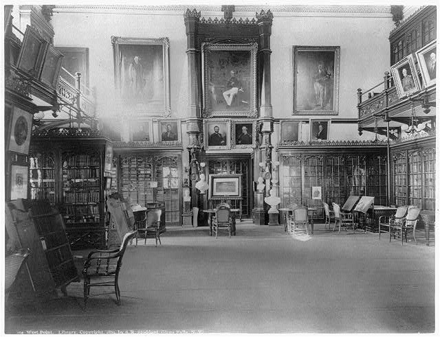 Photo:West Point Library Interior 1889 Military Academy New York