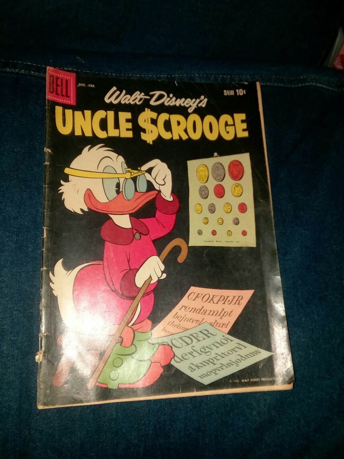 WALT DISNEY'S UNCLE SCROOGE #28 Barks Art (Dell Comics 1959-60) paul bunyan