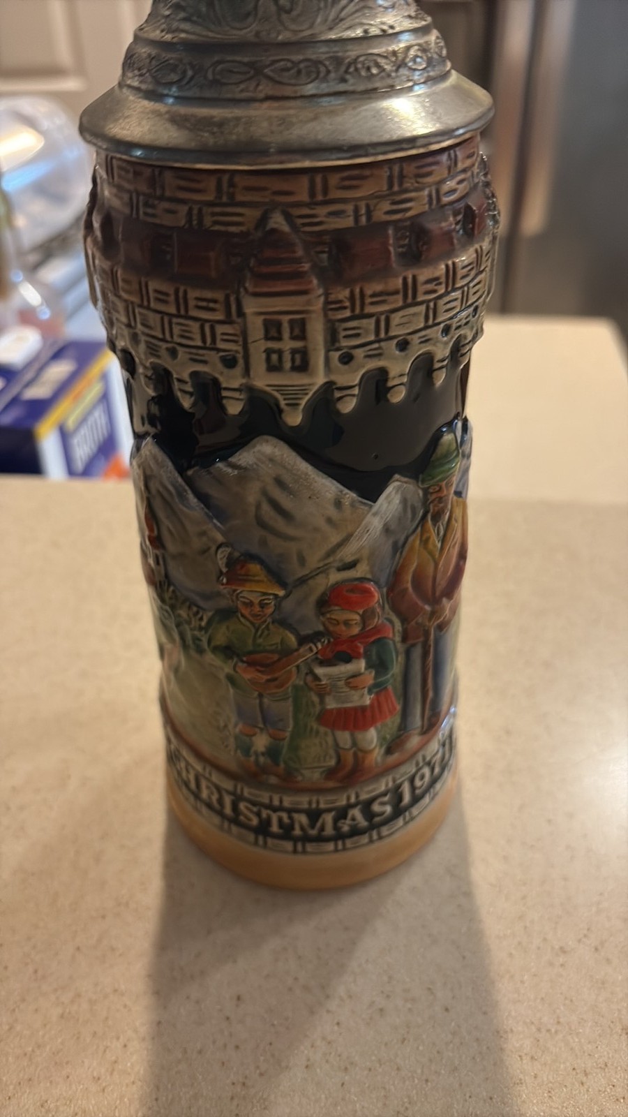 Vintage Schmid 1971 First Edition Christmas Beer Stein - Made in Germany