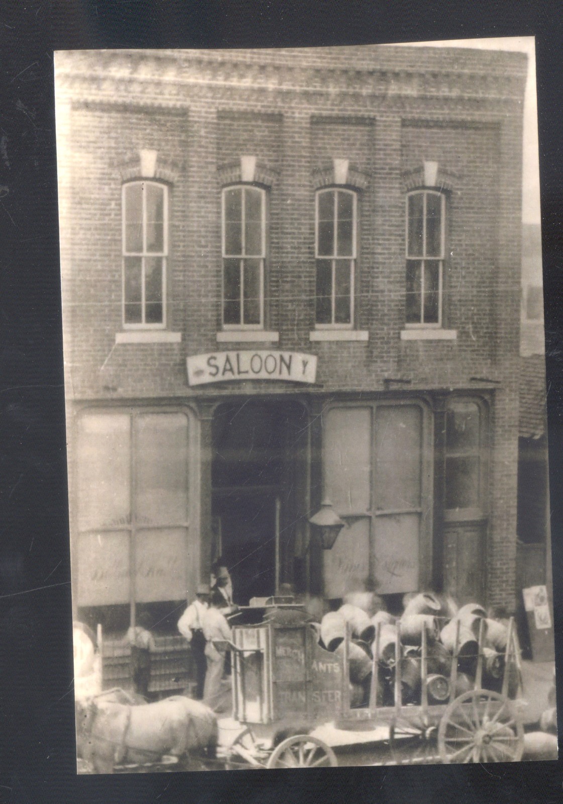 REAL PHOTO TOPEKA KANSAS DOWNTOWN SENATE SALOON POSTCARD COPY