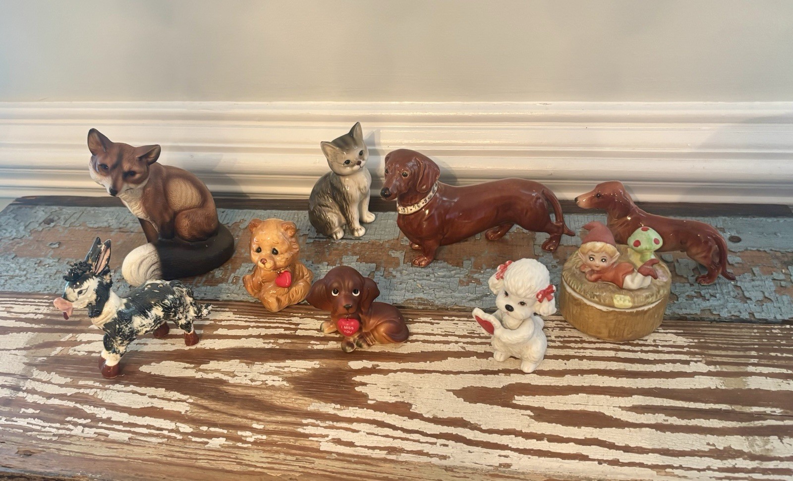 Multi-Piece Mid-Century Ceramic Figurines. Selling individually