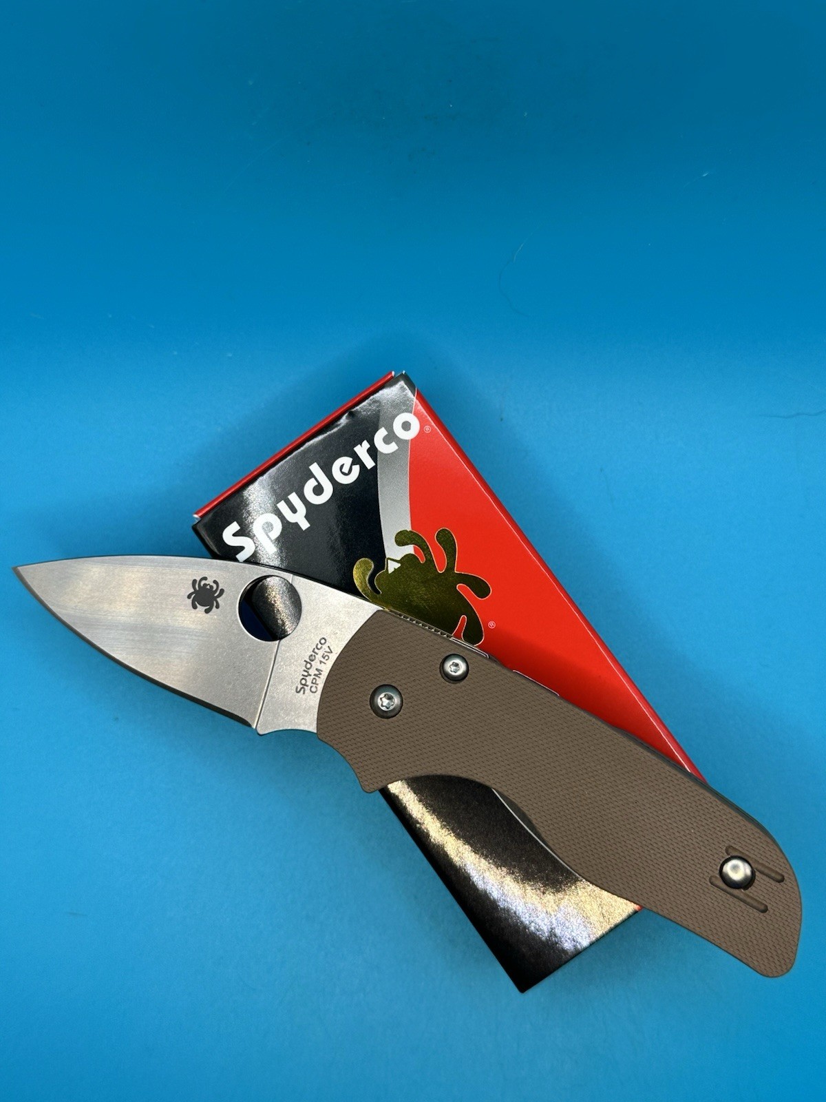 Spyderco Lil Native Brown  G10 CPM 15 Sprint Run Pocket Knife NEW C230GPBN15V