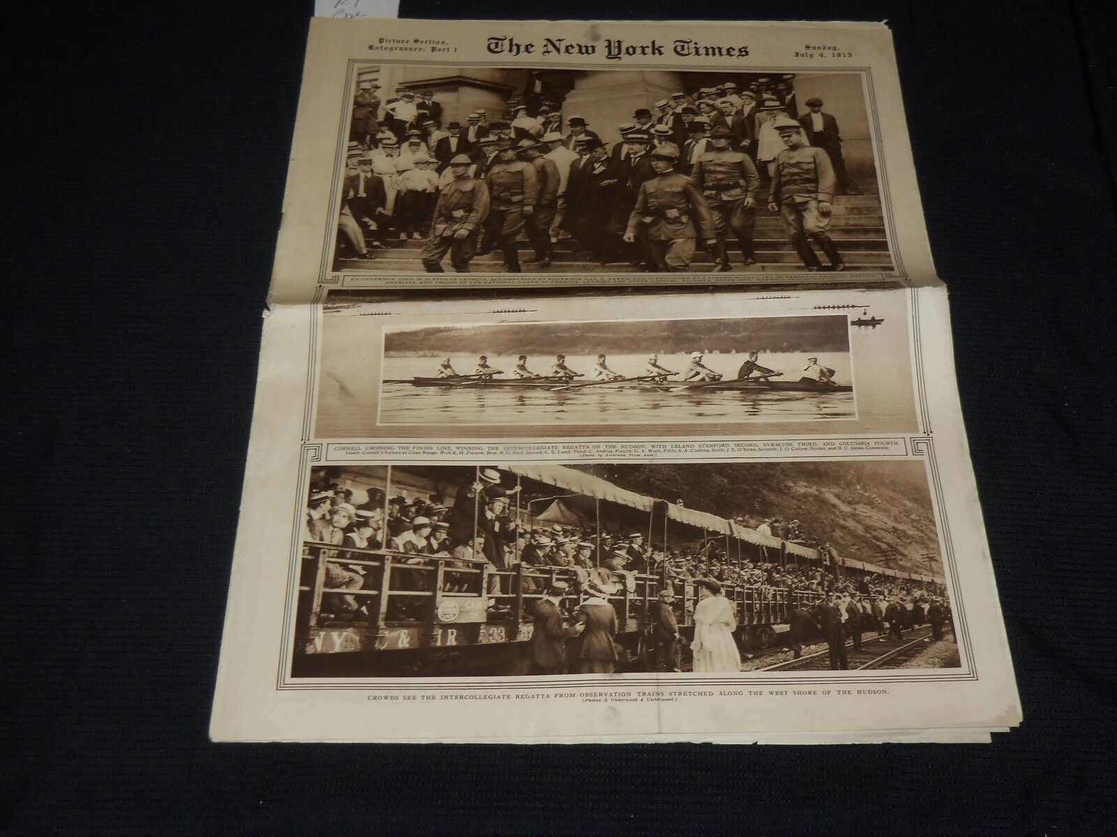 1915 JULY 4 NEW YORK TIMES PICTURE SECTION - YALE COMMENCEMENT - NP 5479