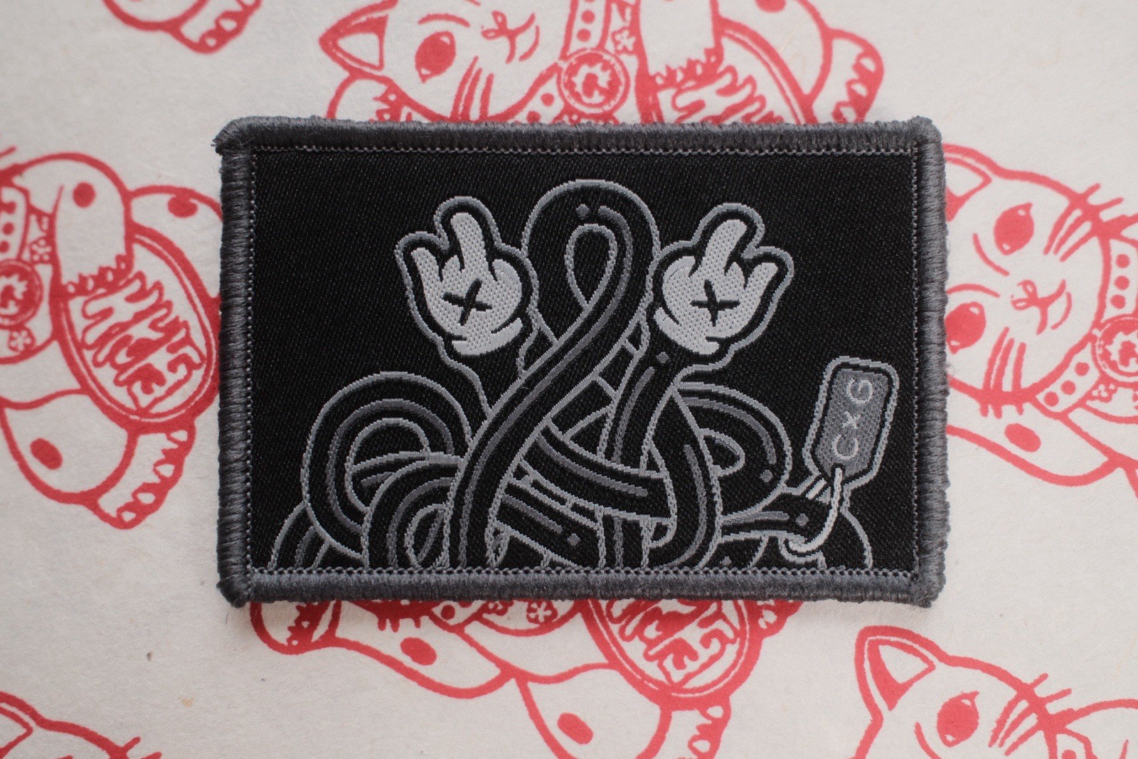 Castle x Grayscale CxG Mickey Hands Tangled Patch Rare Castle x Grayscale CxG Mickey Hands Tangled Patch Rare