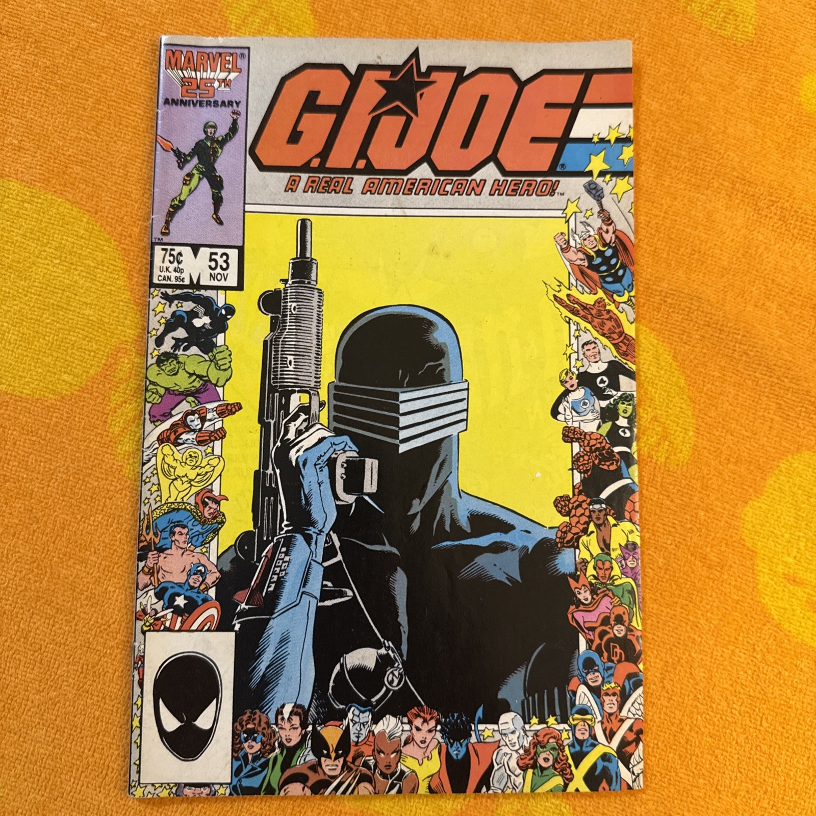 Rc30 G.I. Joe A Real American Hero #53 • Marvel Comics • 1986 Snake Eyes Cobra