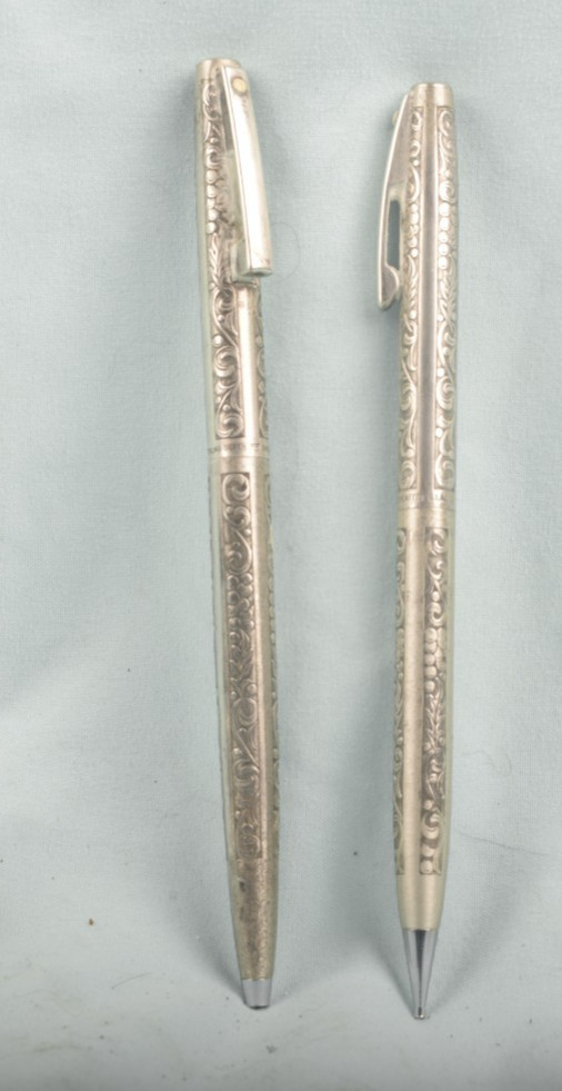 Vintage antique sterling silver Schaeffer pen and pencil set