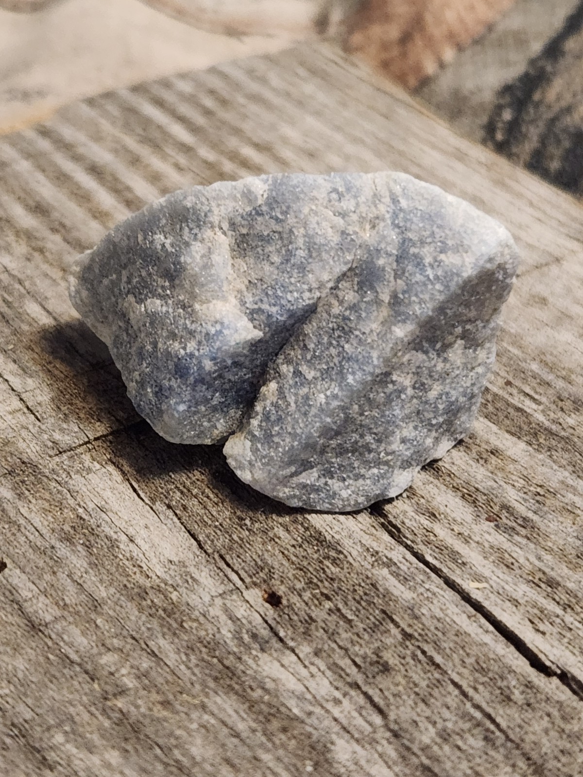 raw piece of blue Angelite