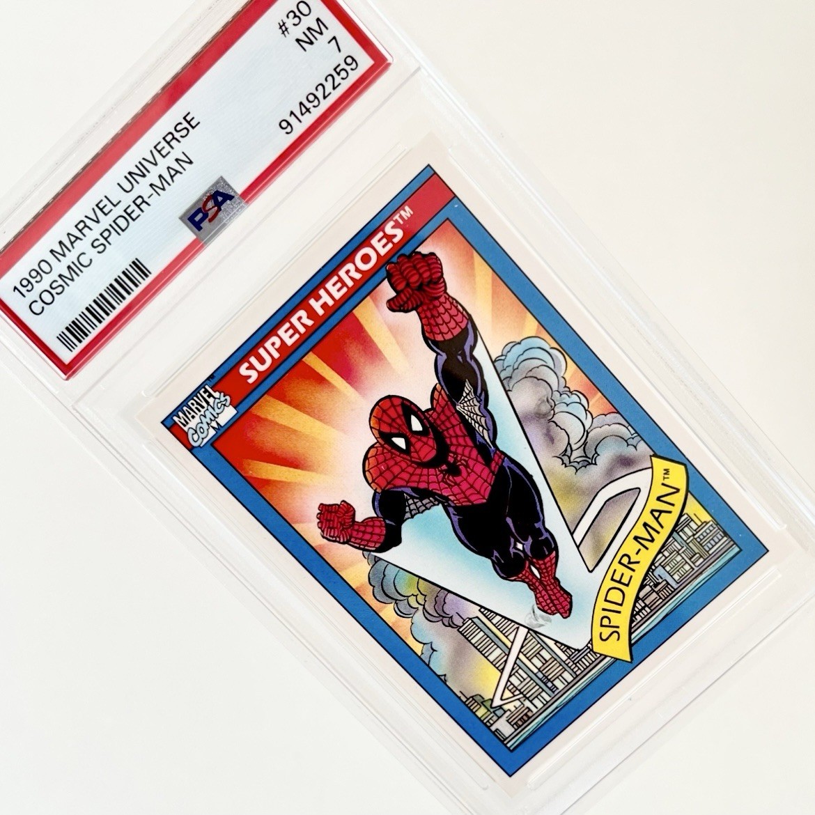 Marvel Comics 1990 The Amazing Spider-Man PSA Graded Trading Card Key Issue Rare